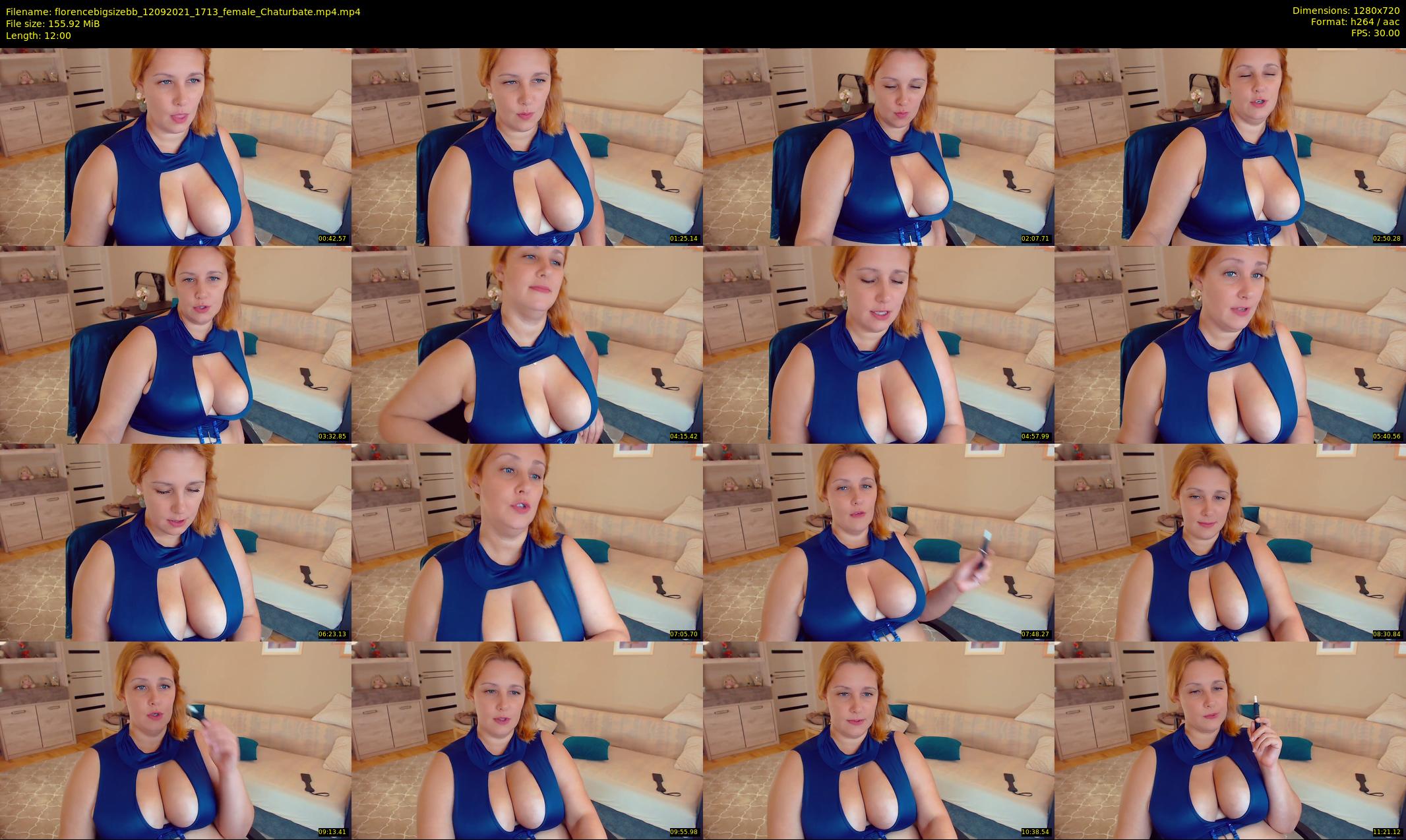 florencebigsizebb — 12 minute Chaturbate female cam show recording, 720p, Sep 12, 2021