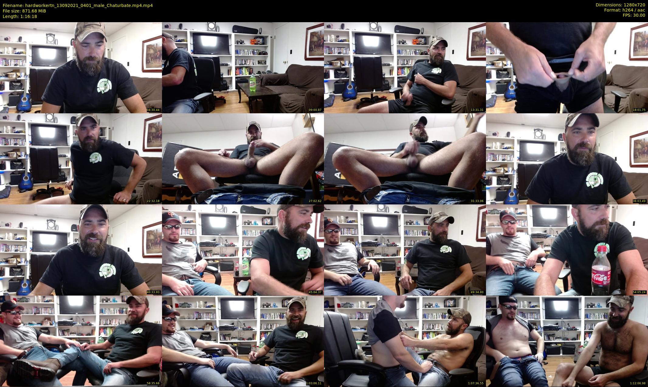 hardworkertn — 77 minute Chaturbate male cam show recording, 720p, Sep 13, 2021