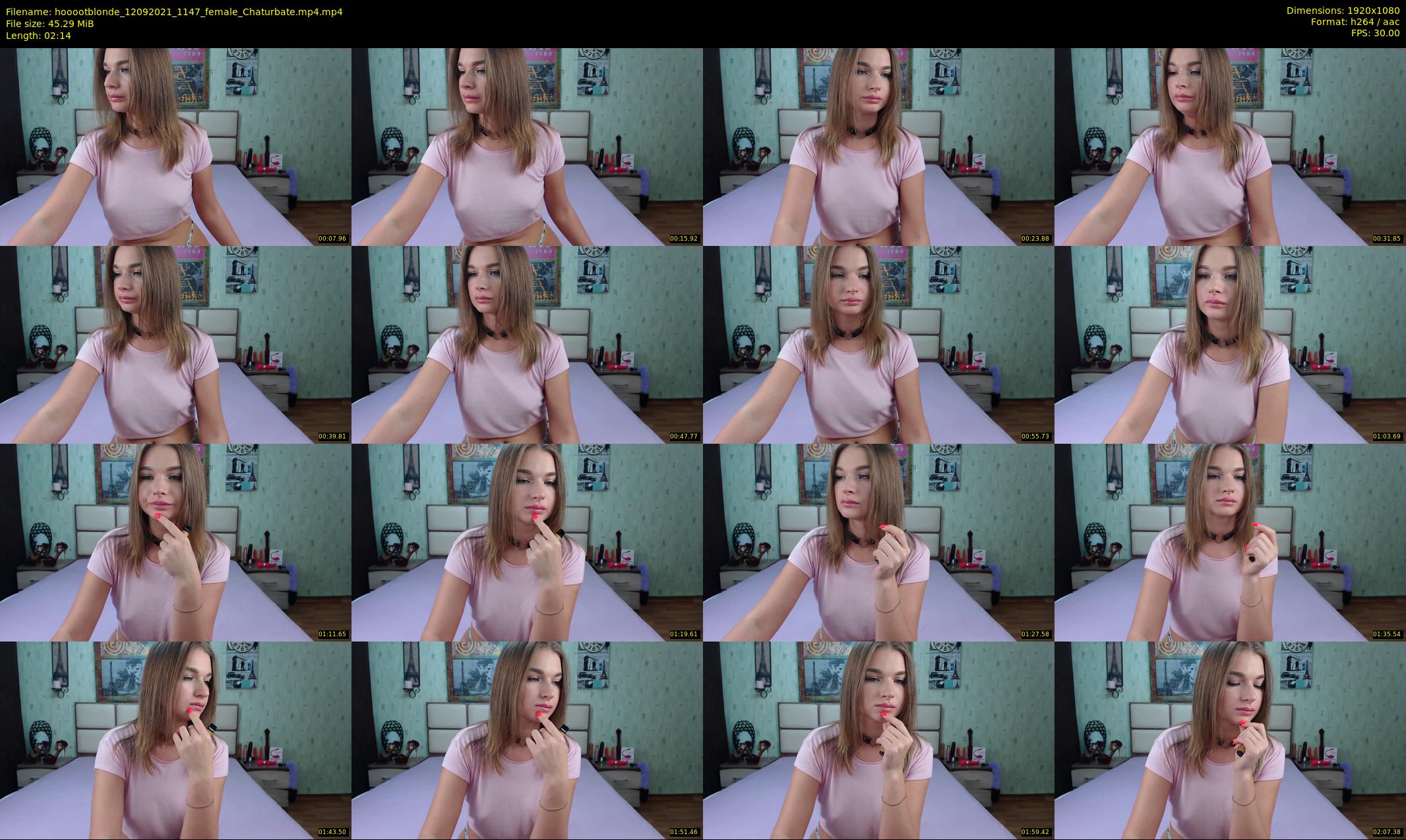 hooootblonde — 3 minute Chaturbate female cam show recording, 1080p, Sep 12, 2021