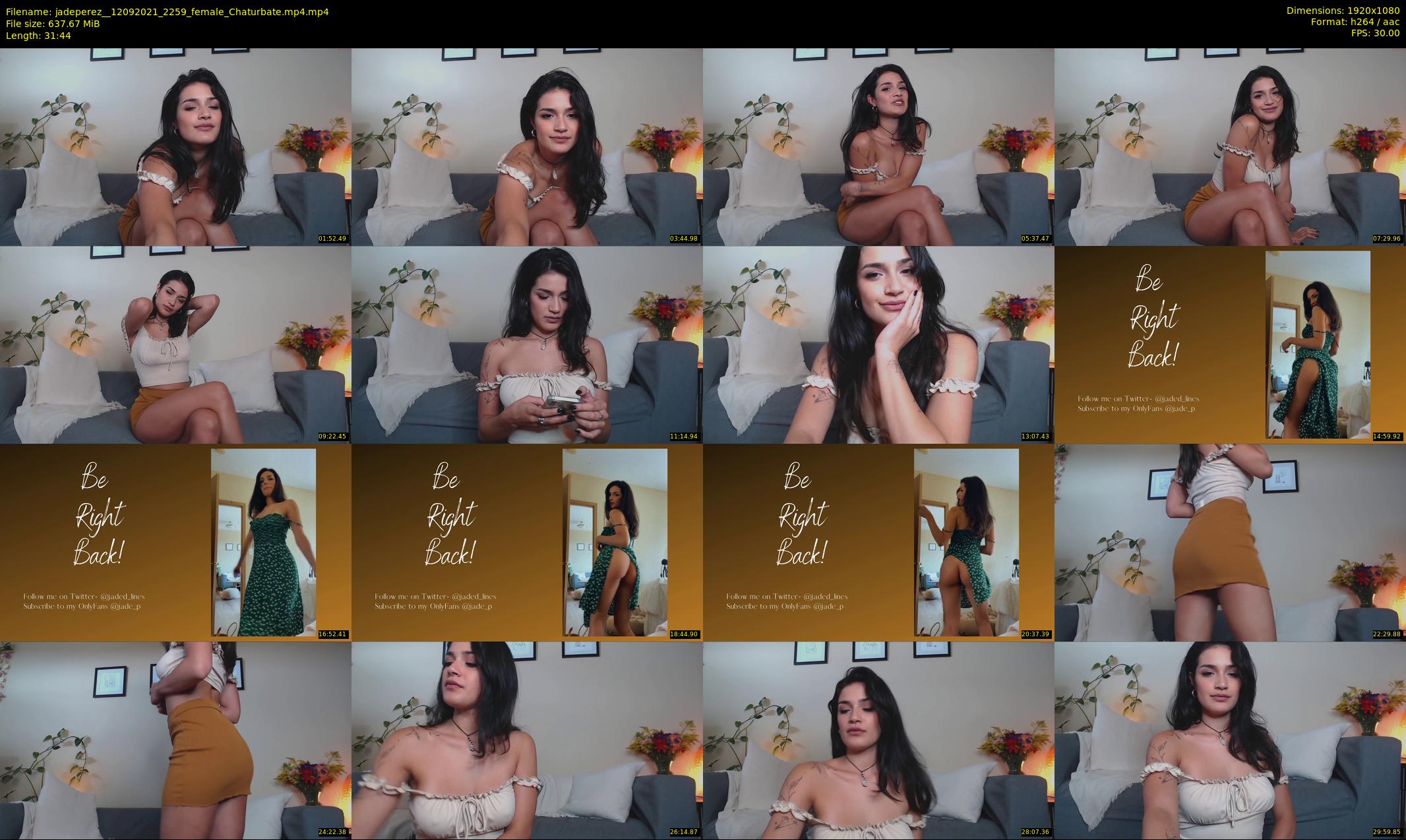 jadeperez_ — 32 minute Chaturbate female cam show recording, 1080p, Sep 12, 2021