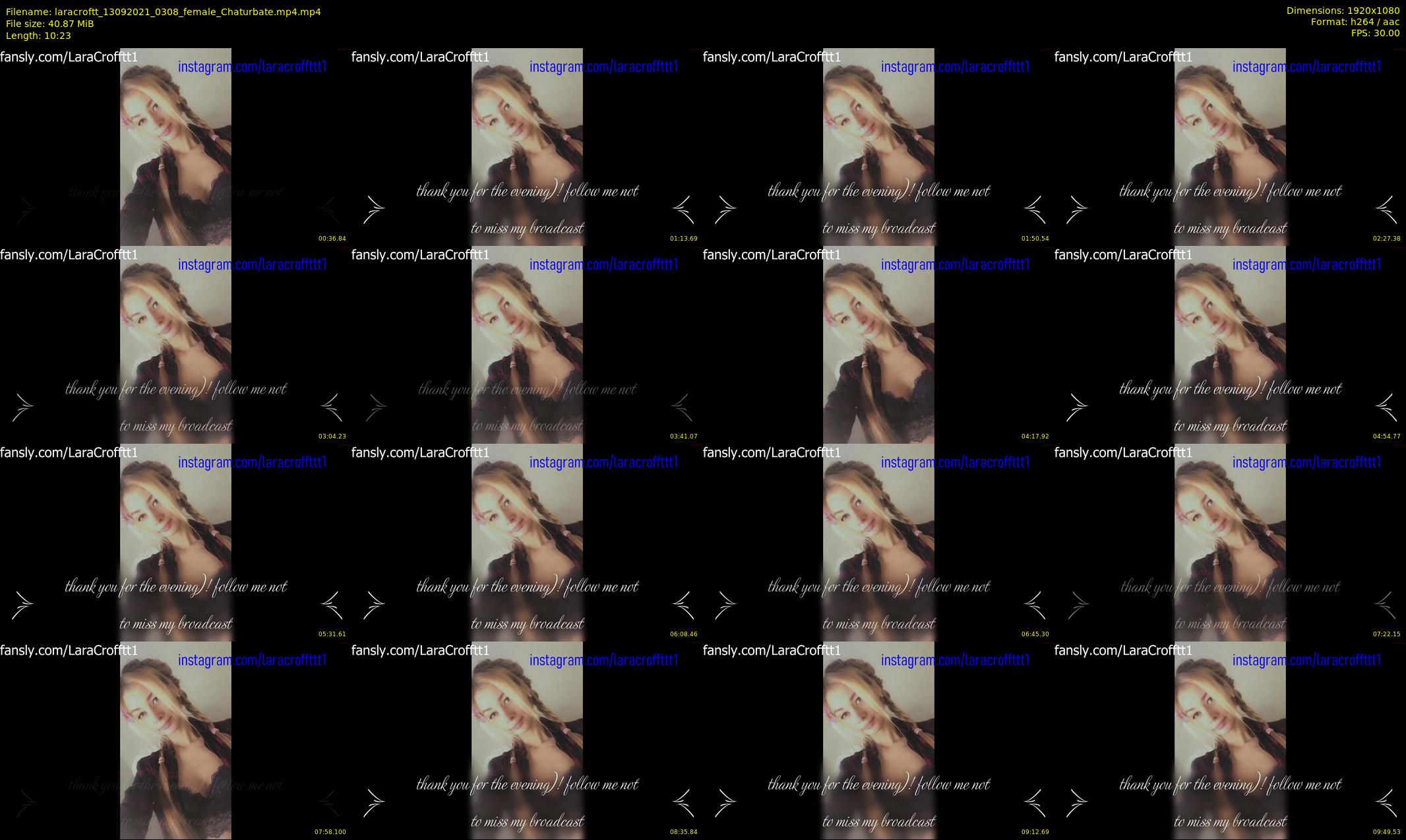 laracroftt — 11 minute Chaturbate female cam show recording, 1080p, Sep 13, 2021