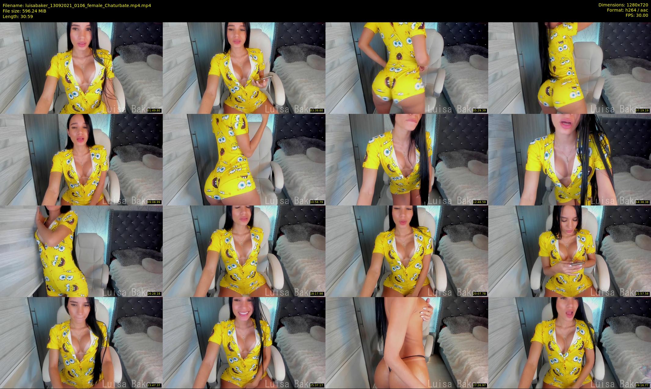 luisabaker — 31 minute Chaturbate female cam show recording, 720p, Sep 13, 2021