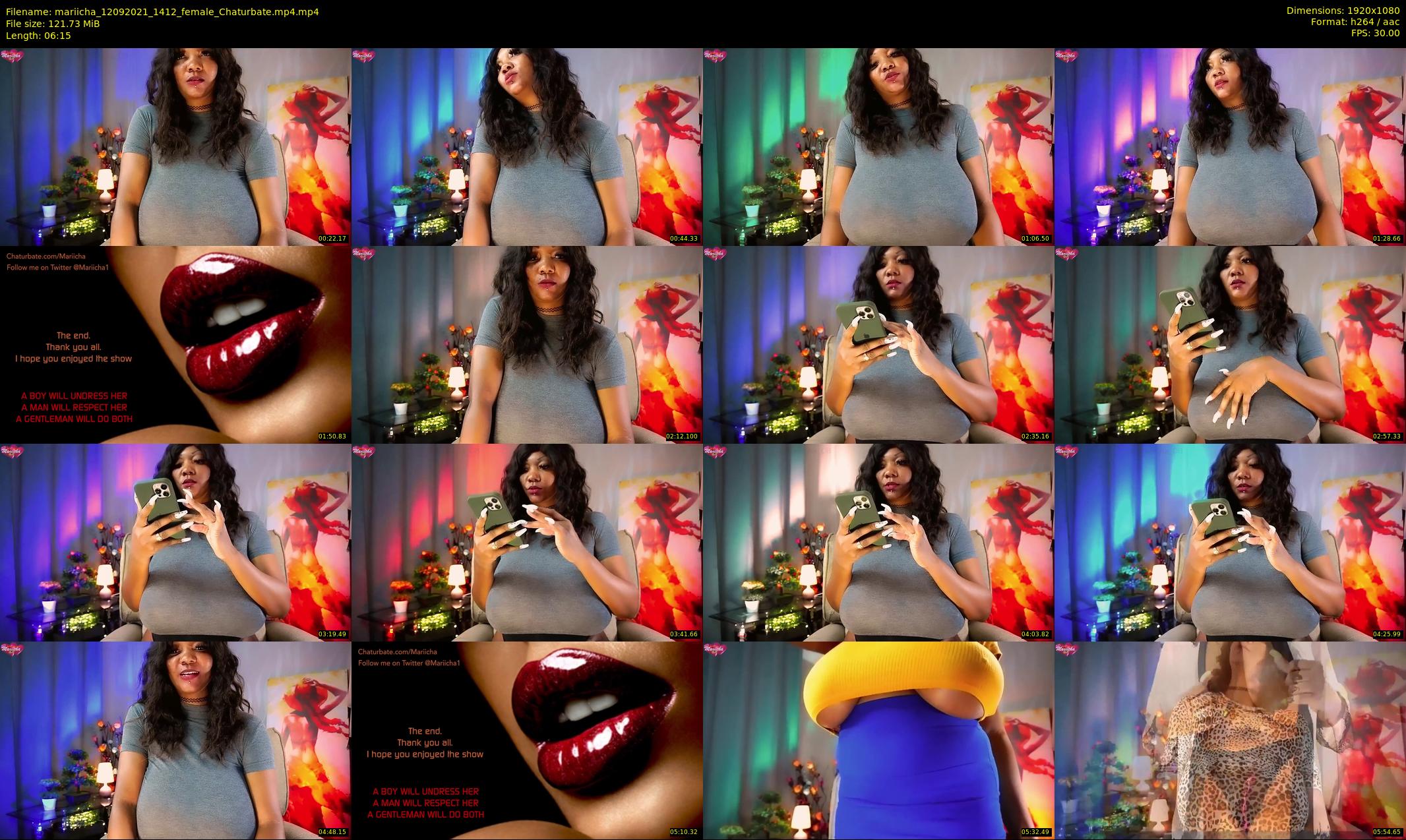 mariicha — 7 minute Chaturbate female cam show recording, 1080p, Sep 12, 2021