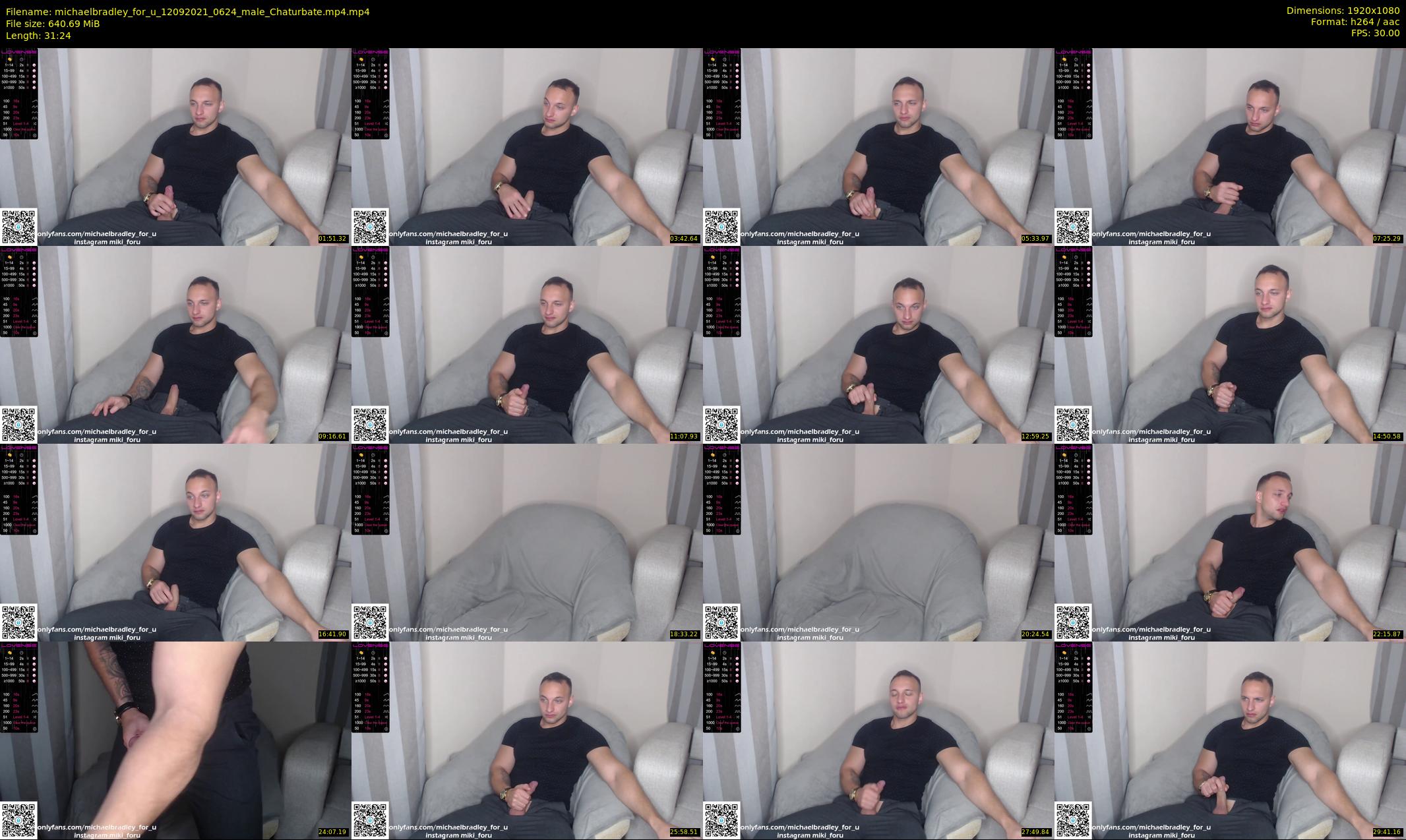 michaelbradley_for_u — 32 minute Chaturbate male cam show recording, 1080p, Sep 12, 2021