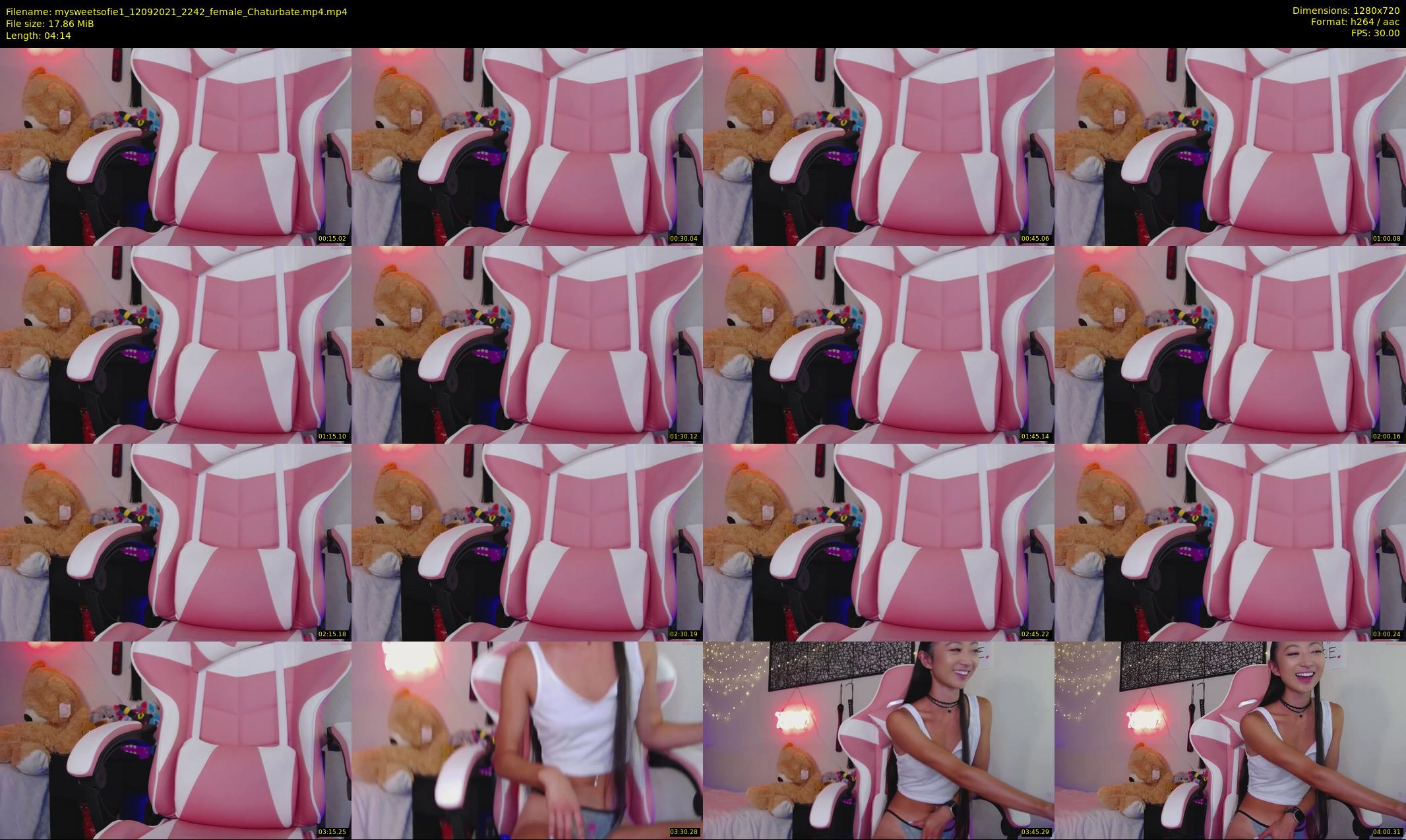 mysweetsofie1 — 5 minute Chaturbate female cam show recording, 720p, Sep 12, 2021