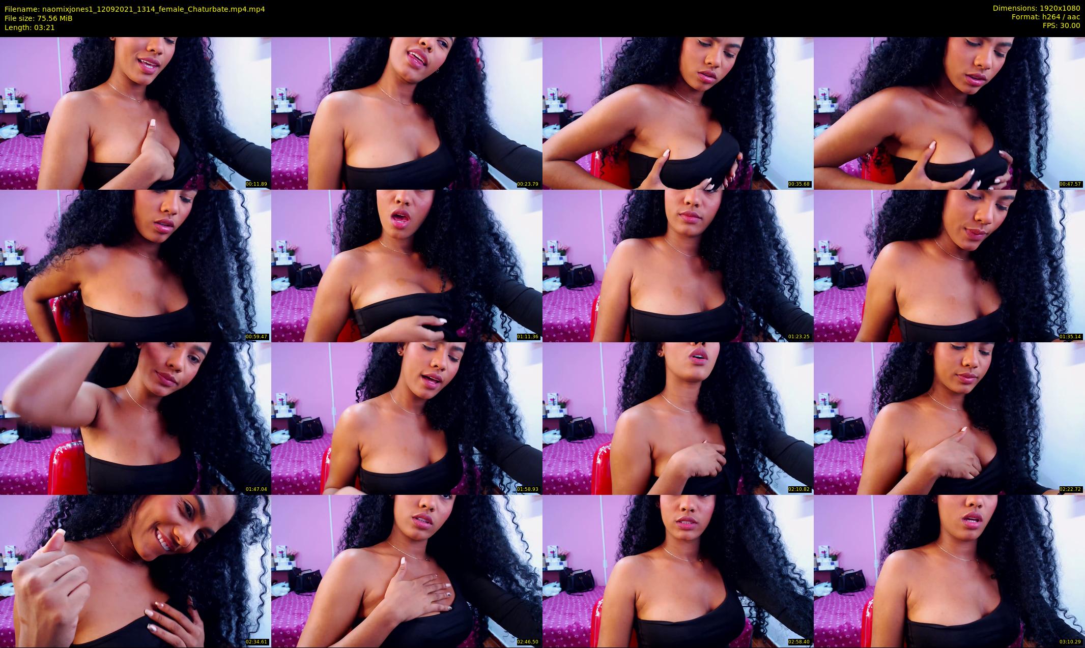 naomixjones1 — 4 minute Chaturbate female cam show recording, 1080p, Sep 12, 2021