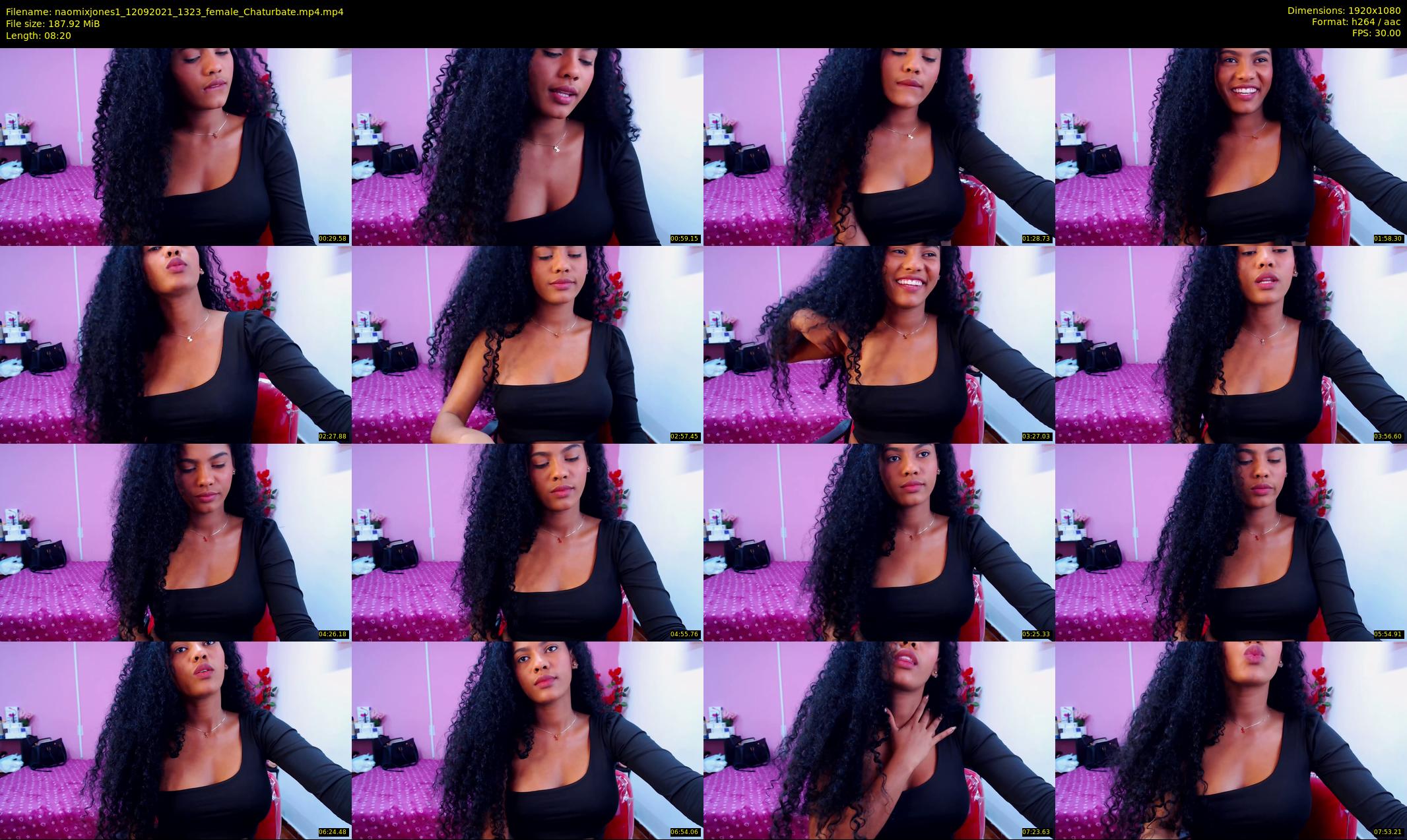 naomixjones1 — 9 minute Chaturbate female cam show recording, 1080p, Sep 12, 2021