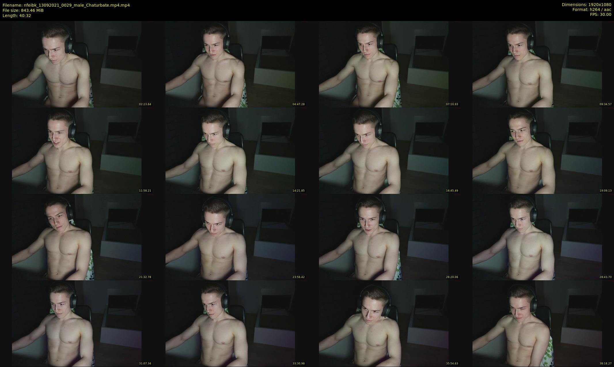 nfeibk — 41 minute Chaturbate male cam show recording, 1080p, Sep 13, 2021