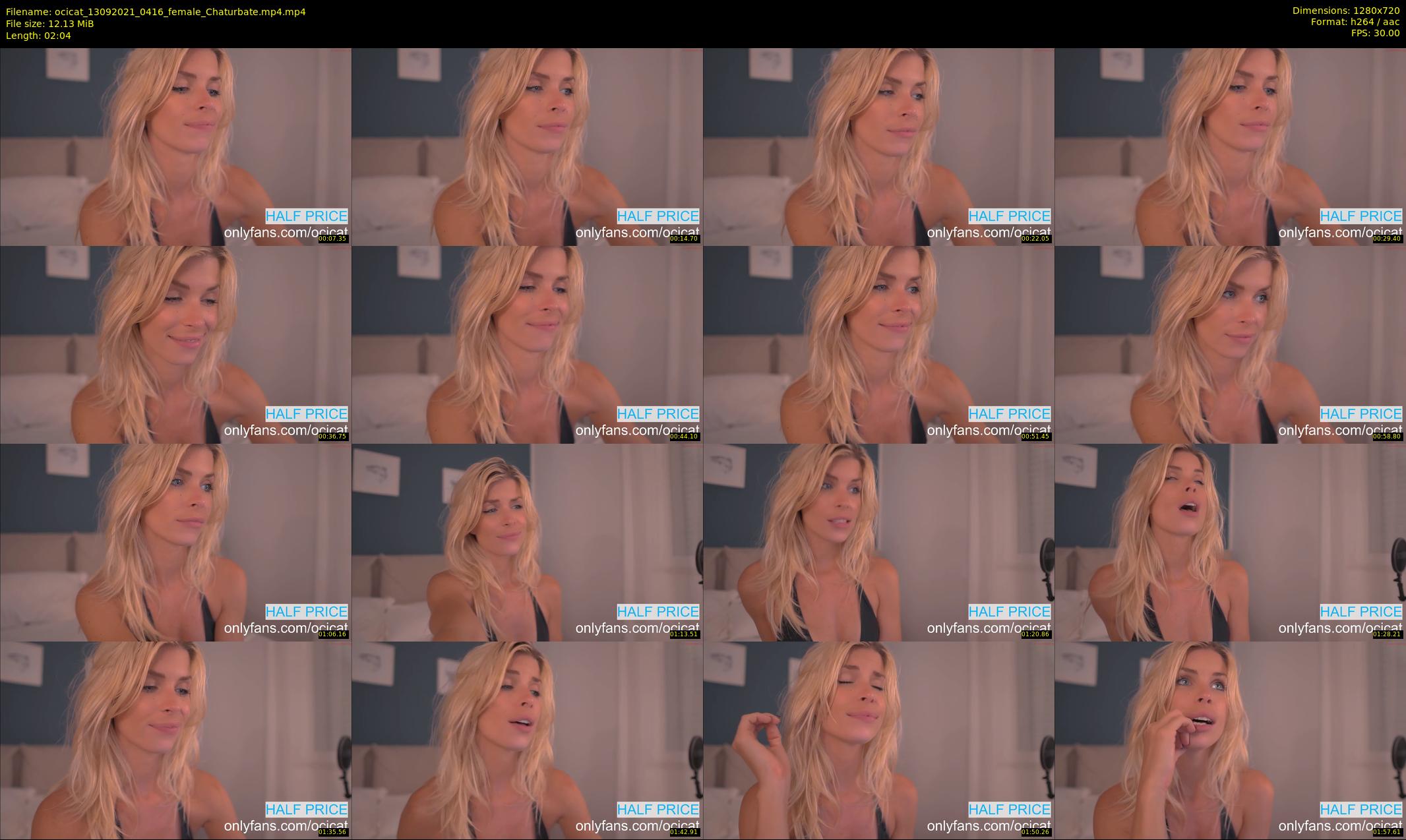 ocicat — 3 minute Chaturbate female cam show recording, 720p, Sep 13, 2021