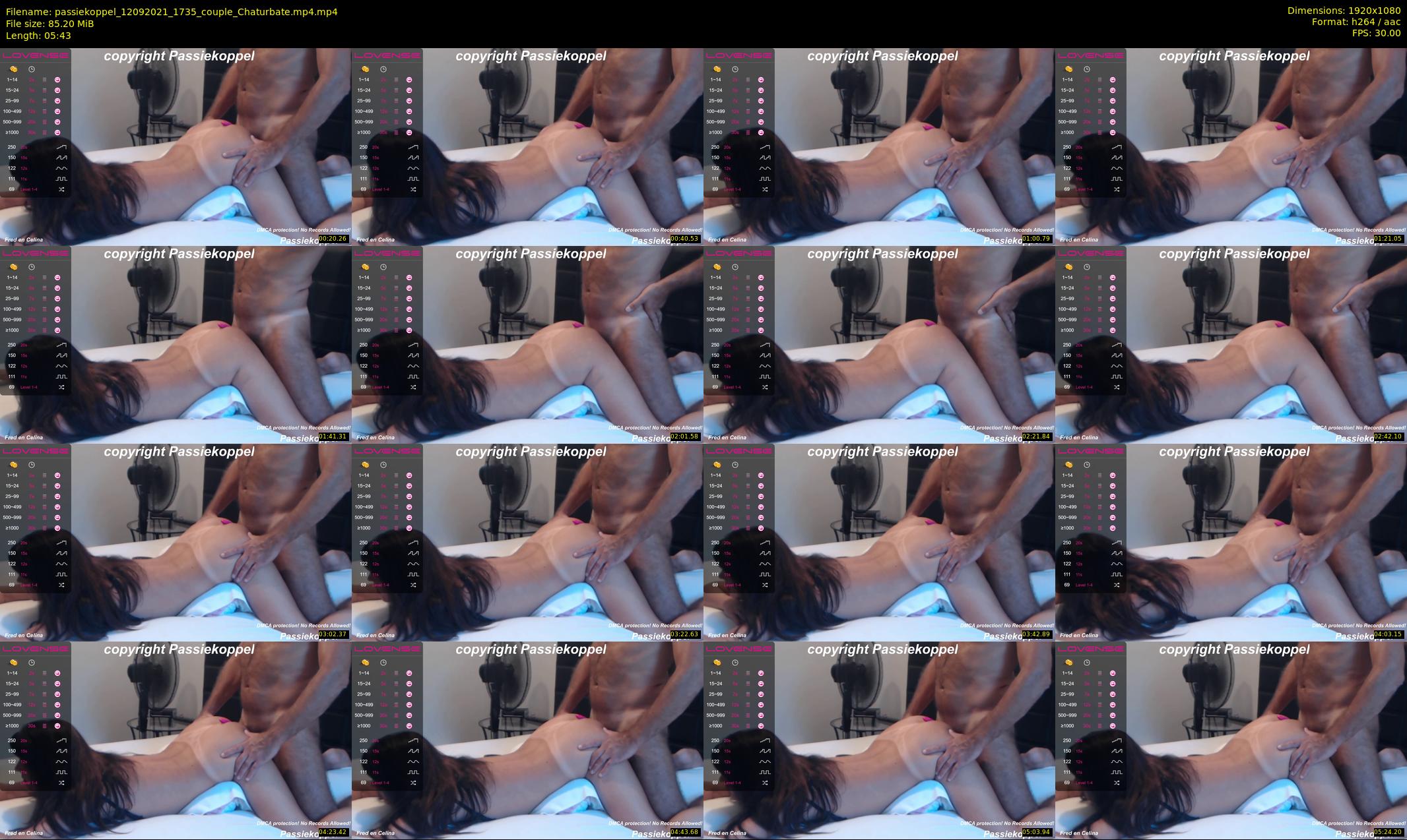 passiekoppel — 6 minute Chaturbate couple cam show recording, 1080p, Sep 12, 2021