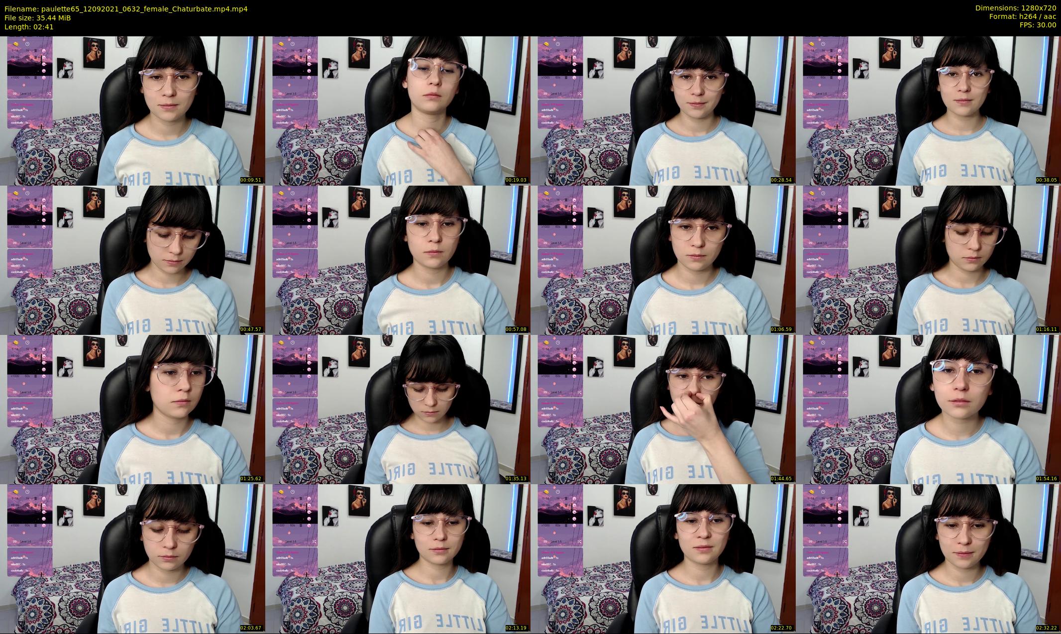 paulette65 — 3 minute Chaturbate female cam show recording, 720p, Sep 12, 2021