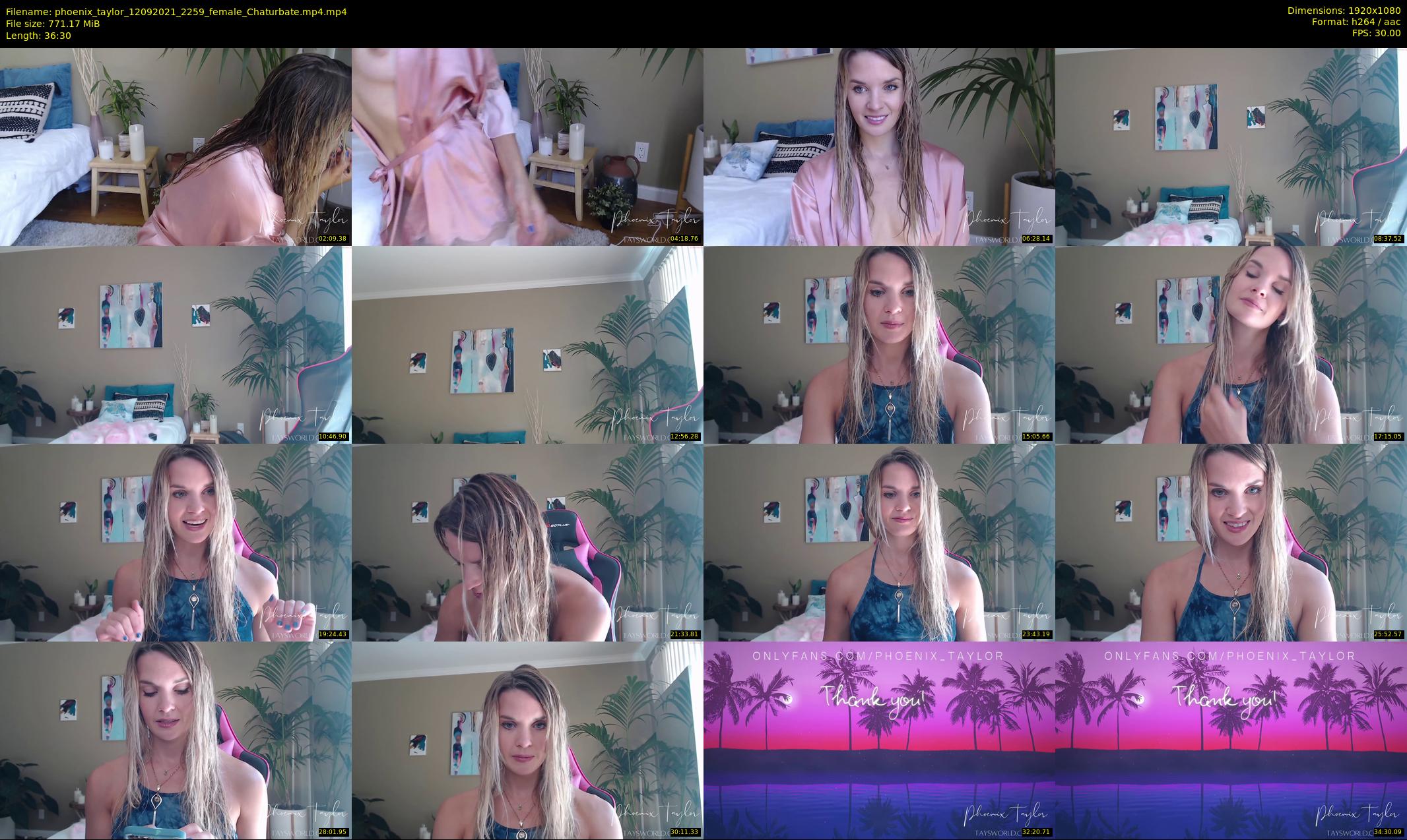 phoenix_taylor — 37 minute Chaturbate female cam show recording, 1080p, Sep 12, 2021