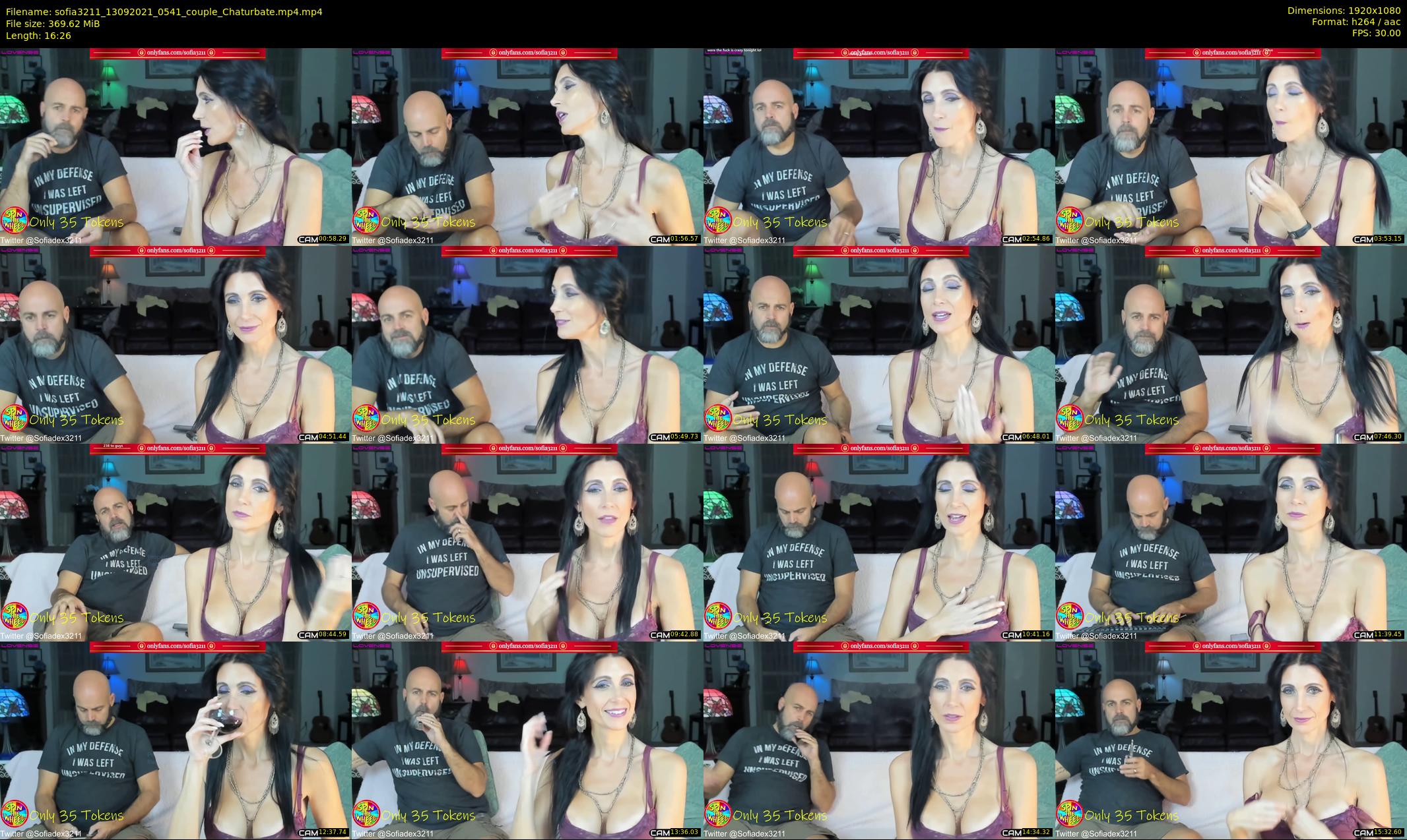 sofia3211 — 17 minute Chaturbate couple cam show recording, 1080p, Sep 13, 2021