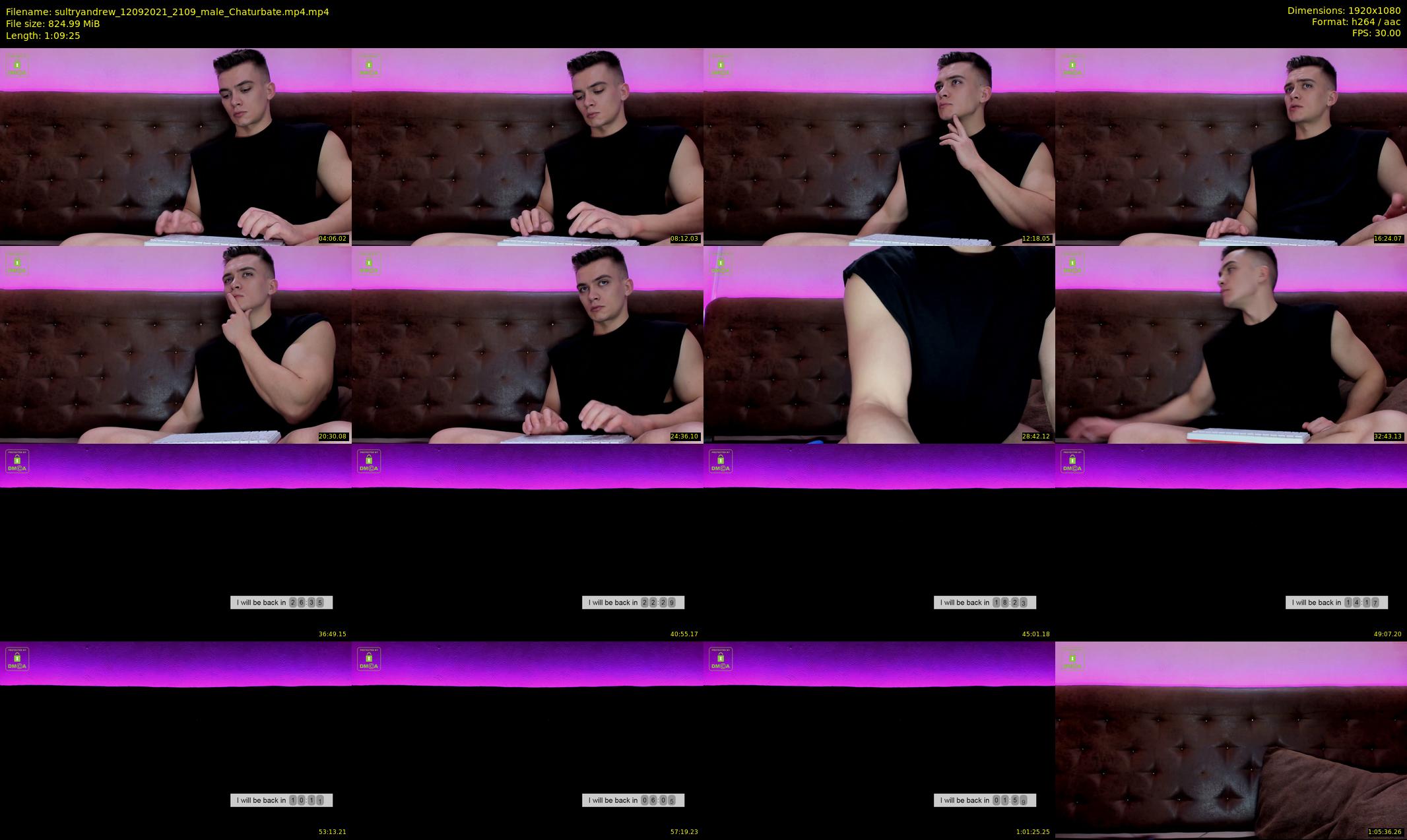 sultryandrew — 70 minute Chaturbate male cam show recording, 1080p, Sep 12, 2021