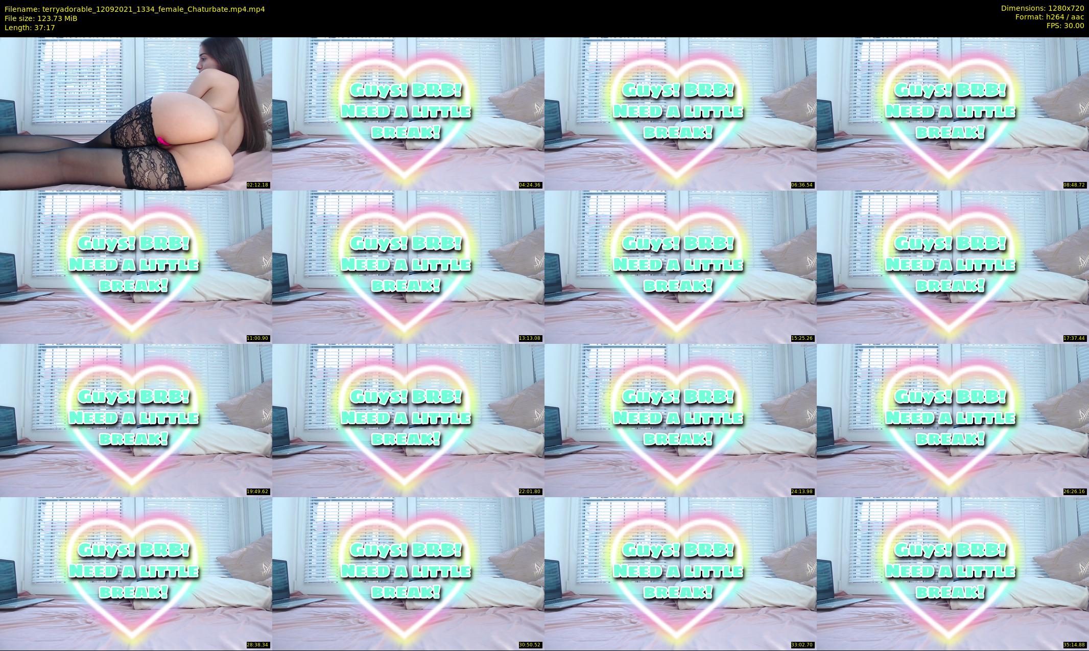 terryadorable — 38 minute Chaturbate female cam show recording, 720p, Sep 12, 2021
