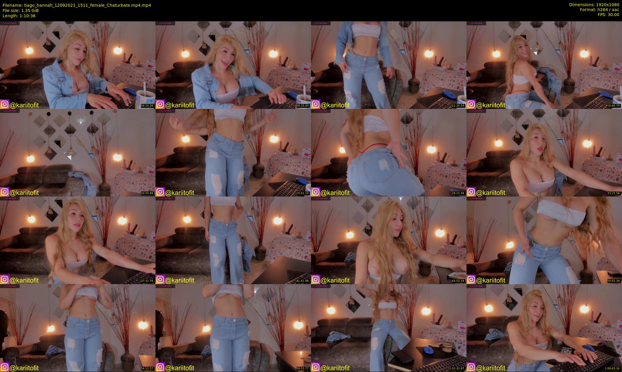 tiago_hannah — 71 minute Chaturbate couple cam show recording, 1080p, Sep 12, 2021