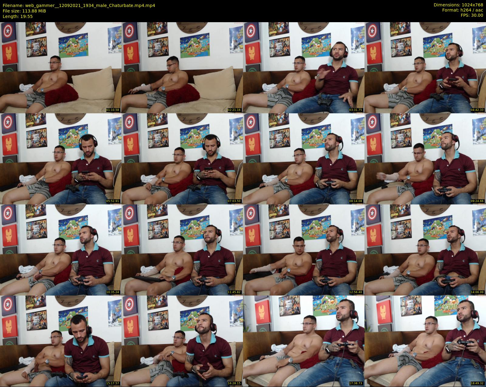 web_gammer_ — 20 minute Chaturbate male cam show recording, 720p, Sep 12, 2021