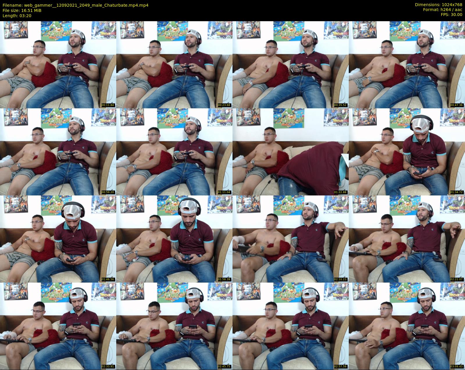 web_gammer_ — 4 minute Chaturbate male cam show recording, 720p, Sep 12, 2021