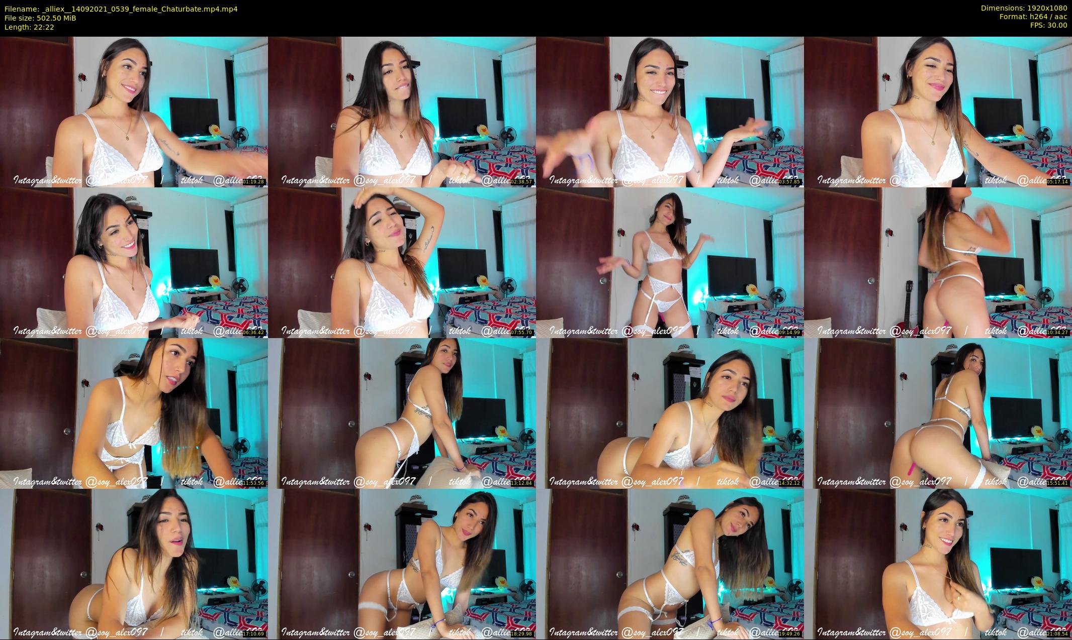 _alliex_ — 23 minute Chaturbate female cam show recording, 1080p, Sep 14, 2021