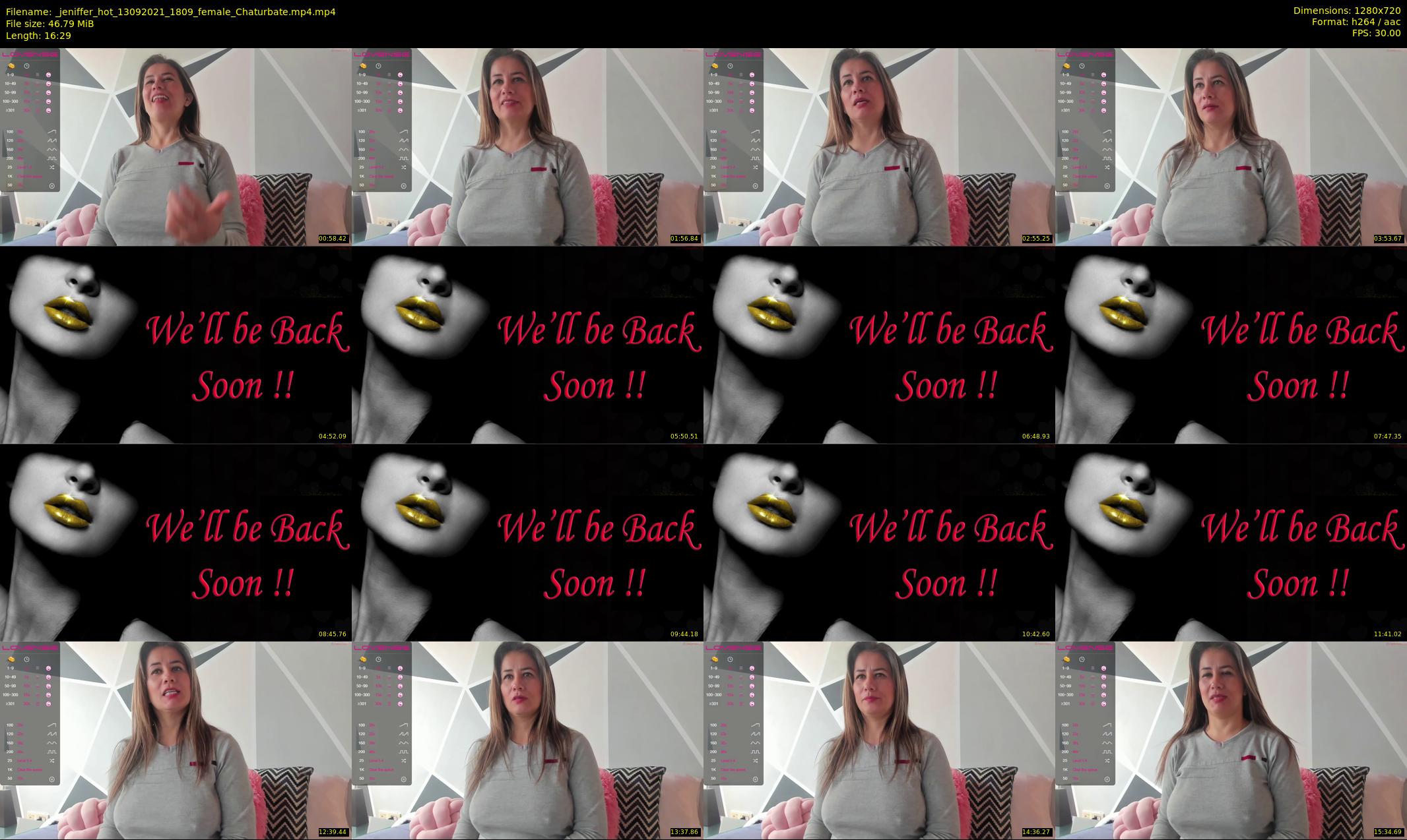 _jeniffer_hot — 17 minute Chaturbate female cam show recording, 720p, Sep 13, 2021