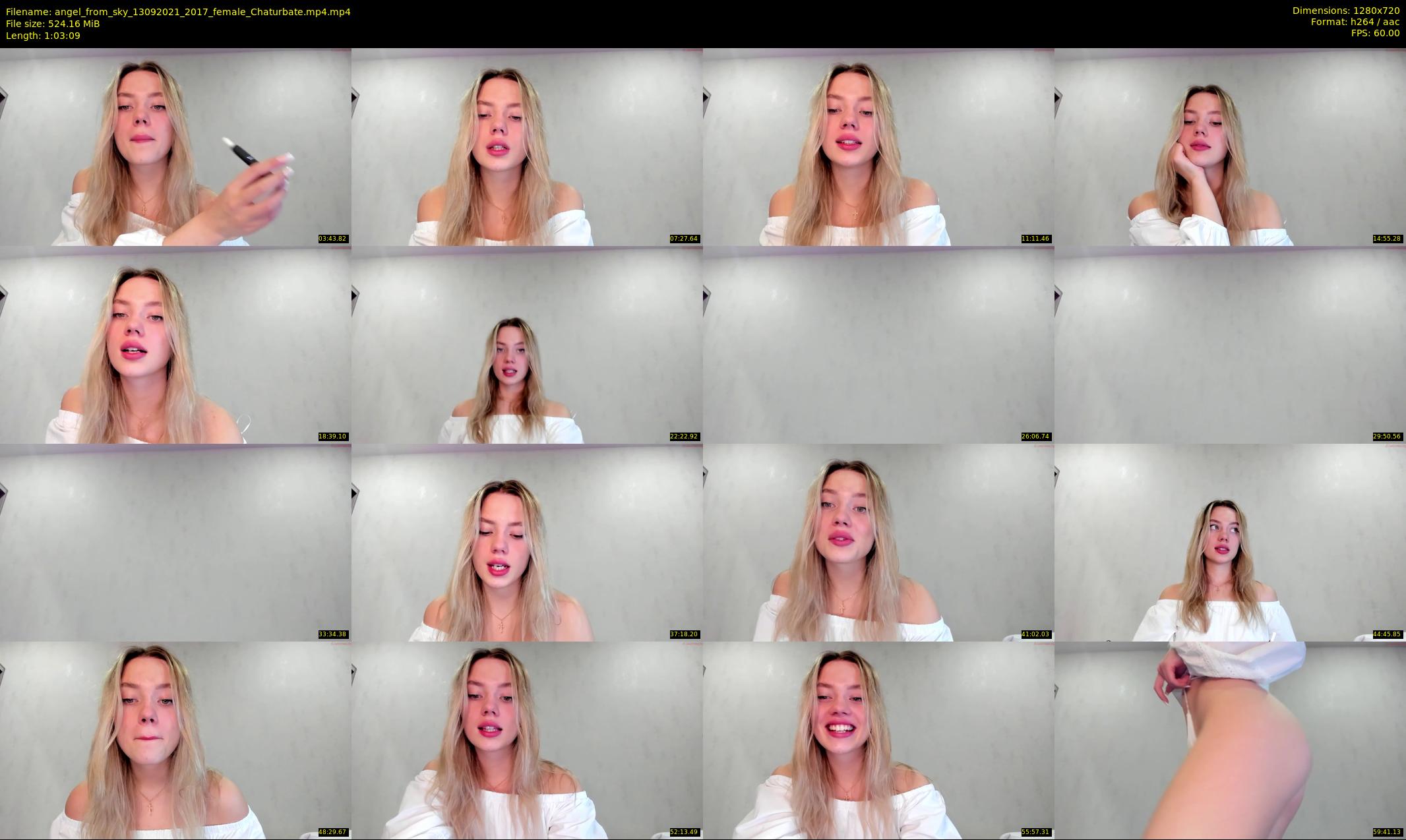 angel_from_sky — 64 minute Chaturbate female cam show recording, 720p, Sep 13, 2021