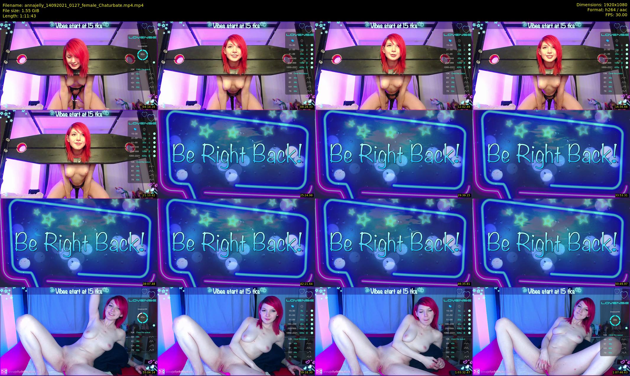 annajelly — 72 minute Chaturbate couple cam show recording, 1080p, Sep 14, 2021