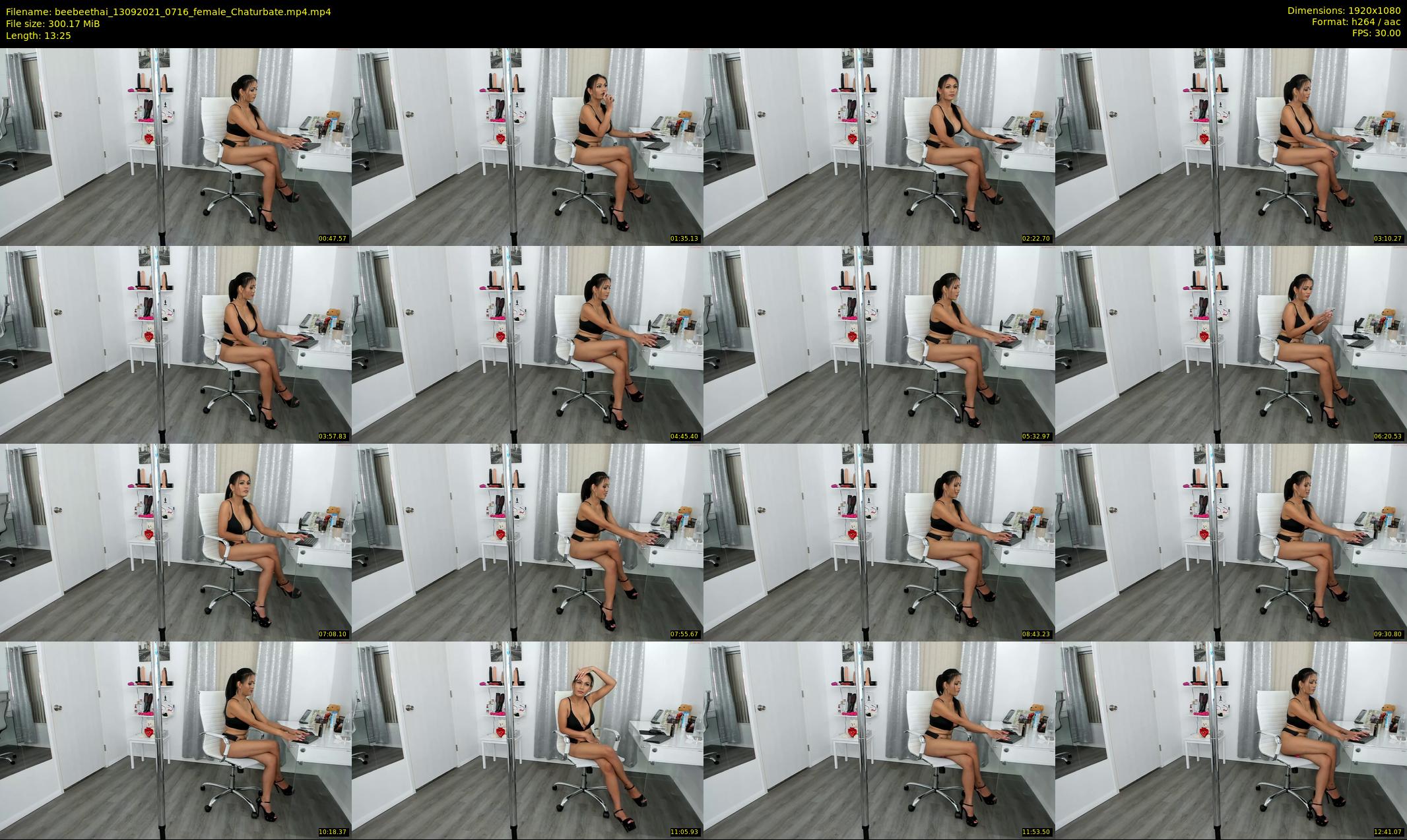 beebeethai — 14 minute Chaturbate female cam show recording, 1080p, Sep 13, 2021