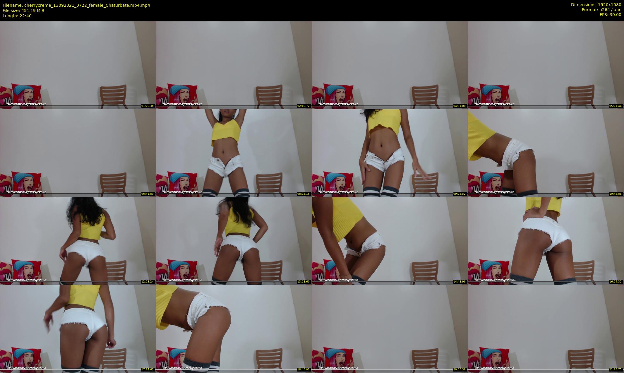 cherrycreme — 23 minute Chaturbate female cam show recording, 1080p, Sep 13, 2021