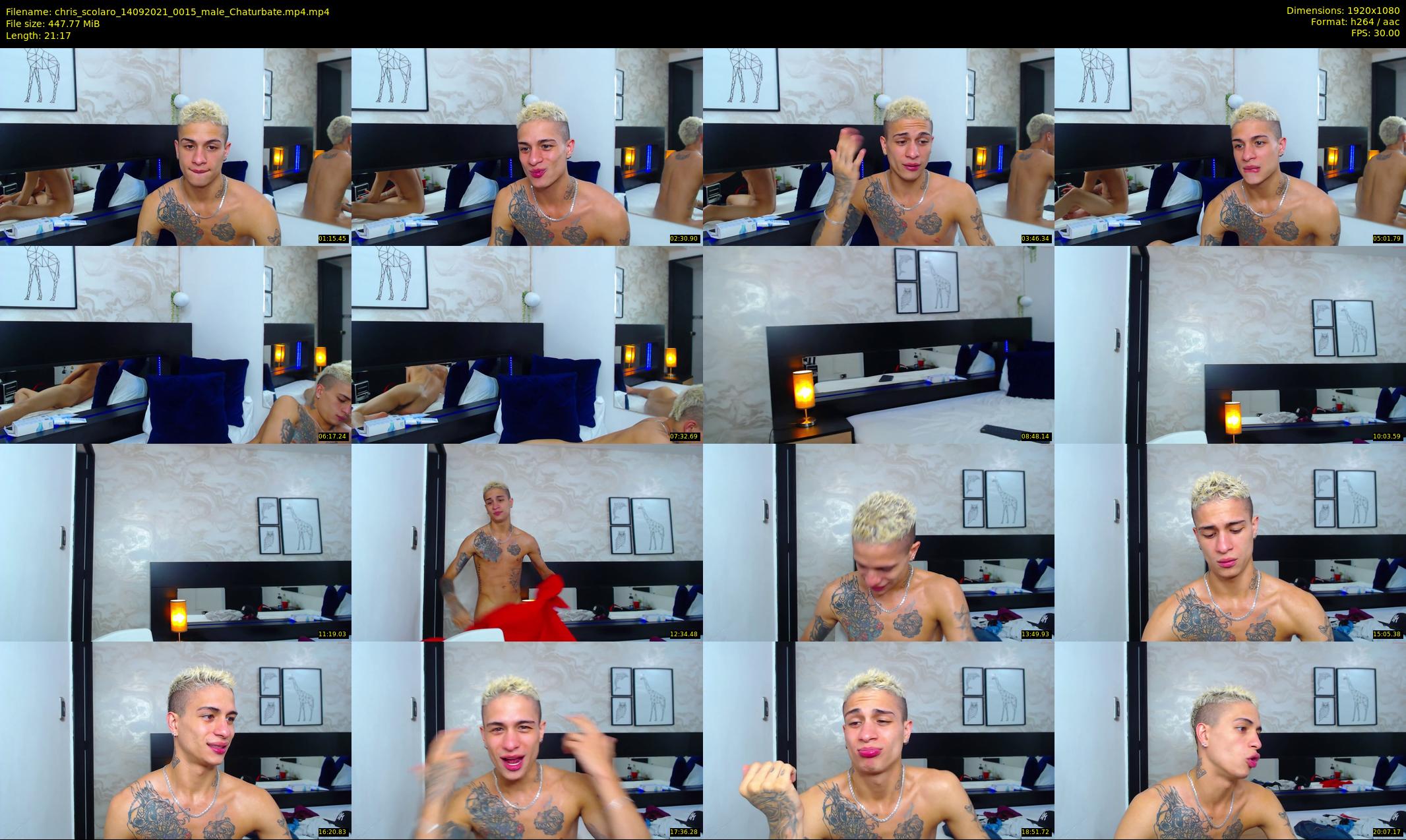 chris_scolaro — 22 minute Chaturbate male cam show recording, 1080p, Sep 14, 2021