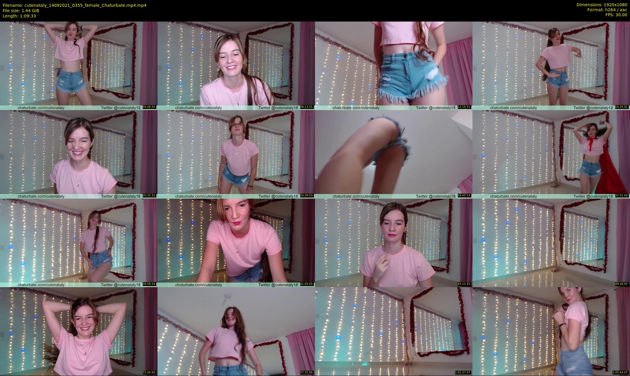 cutenataly — 70 minute Chaturbate female cam show recording, 1080p, Sep 14, 2021