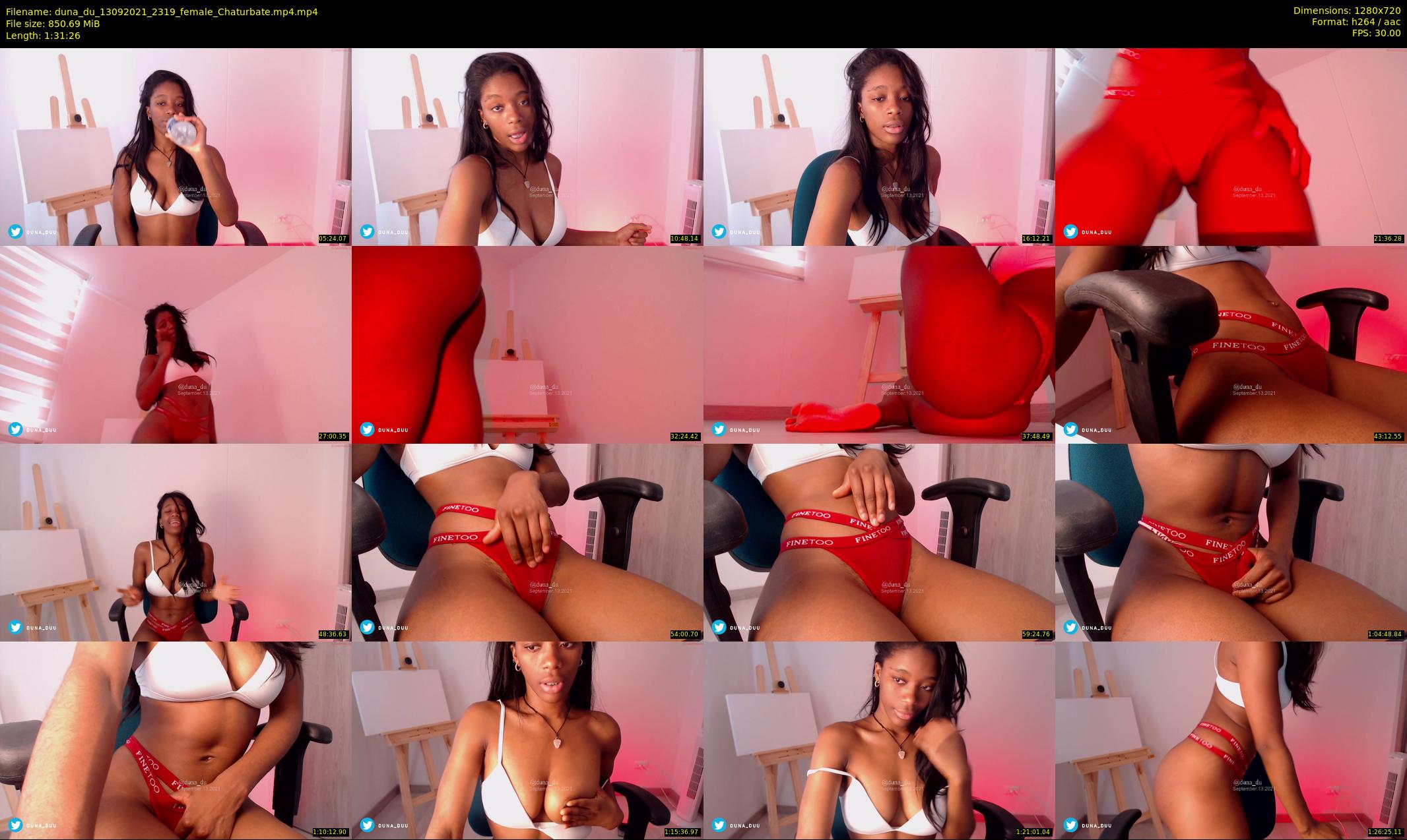 duna_du — 92 minute Chaturbate female cam show recording, 720p, Sep 13, 2021