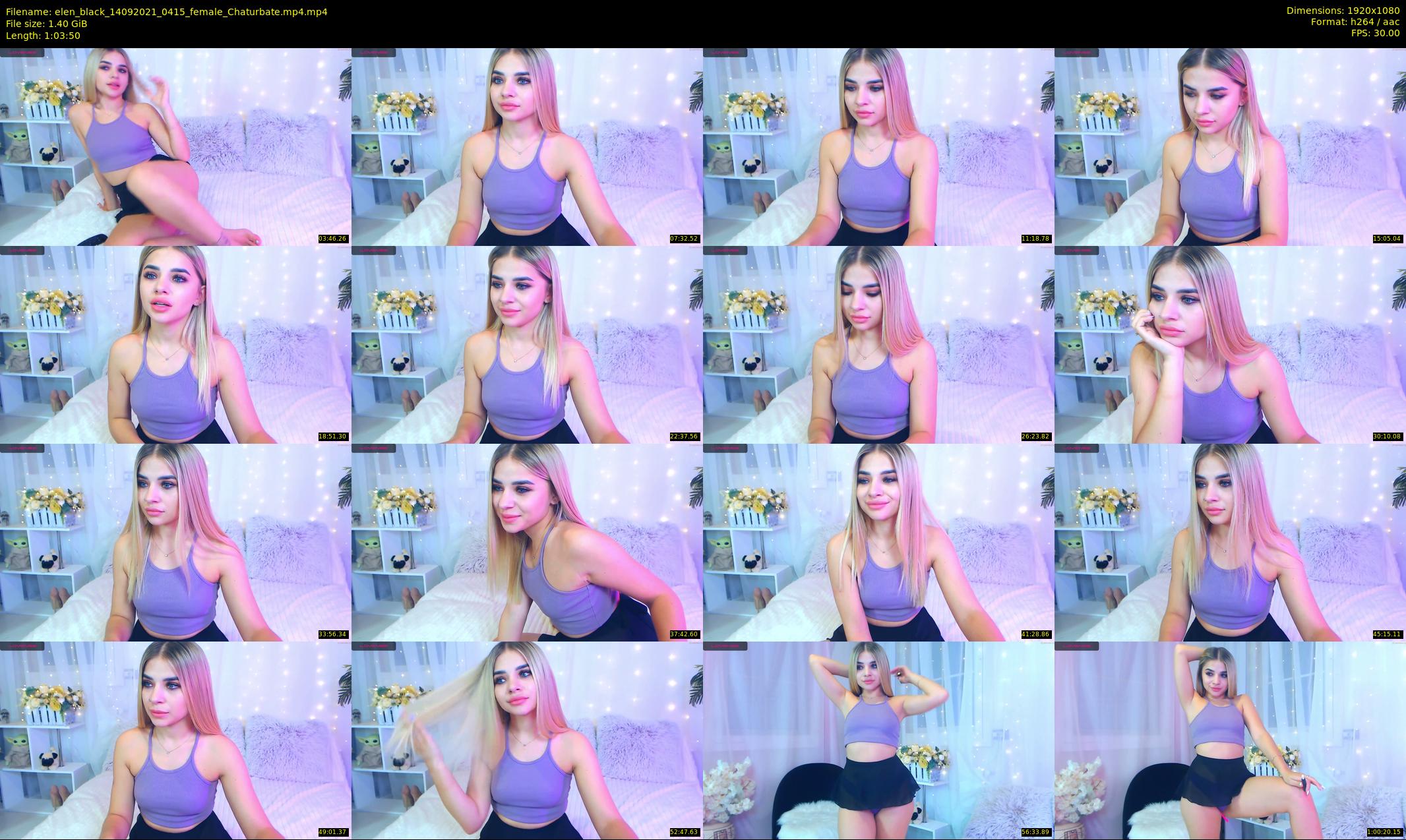 elen_black — 64 minute Chaturbate female cam show recording, 1080p, Sep 14, 2021