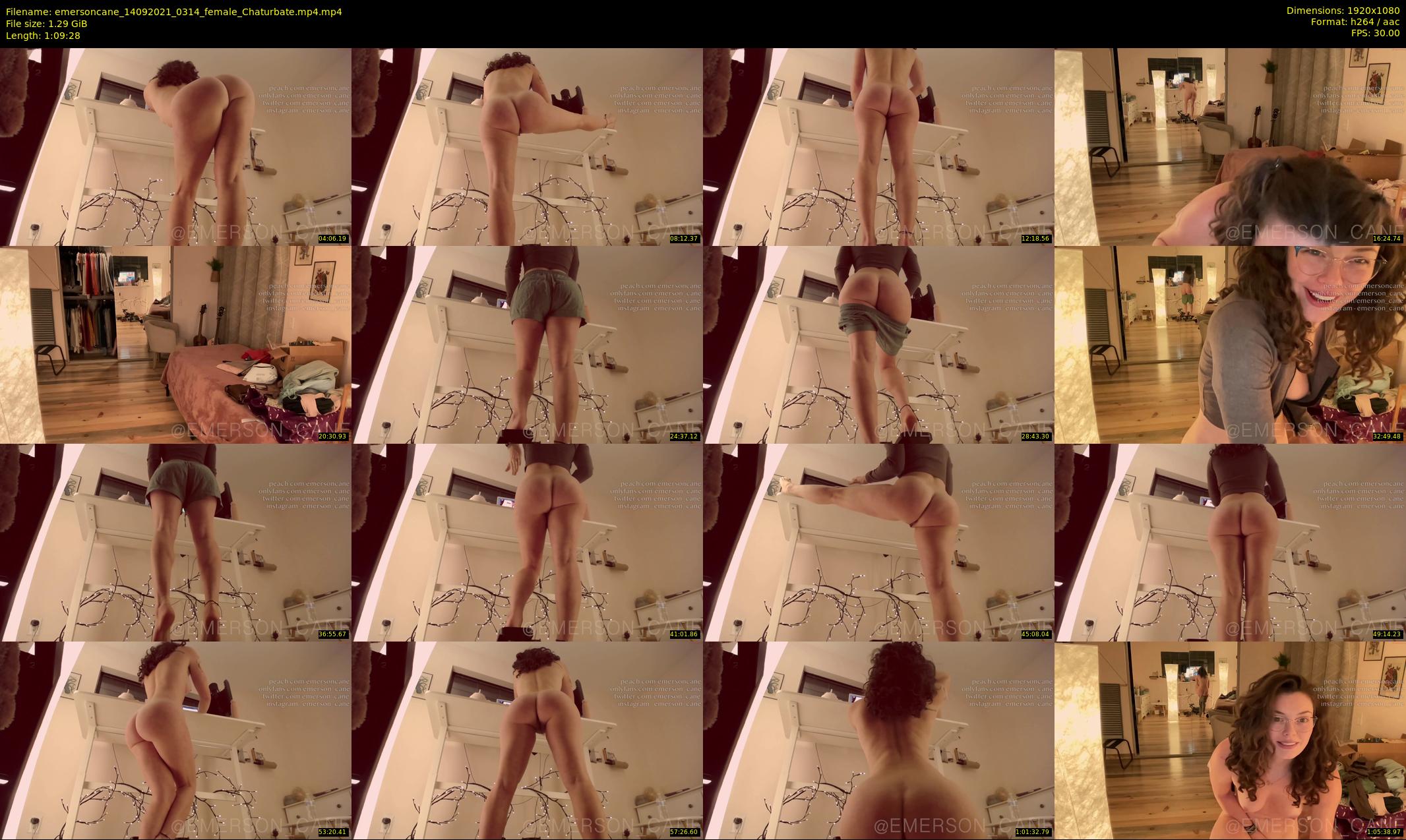 emersoncane — 70 minute Chaturbate female cam show recording, 1080p, Sep 14, 2021