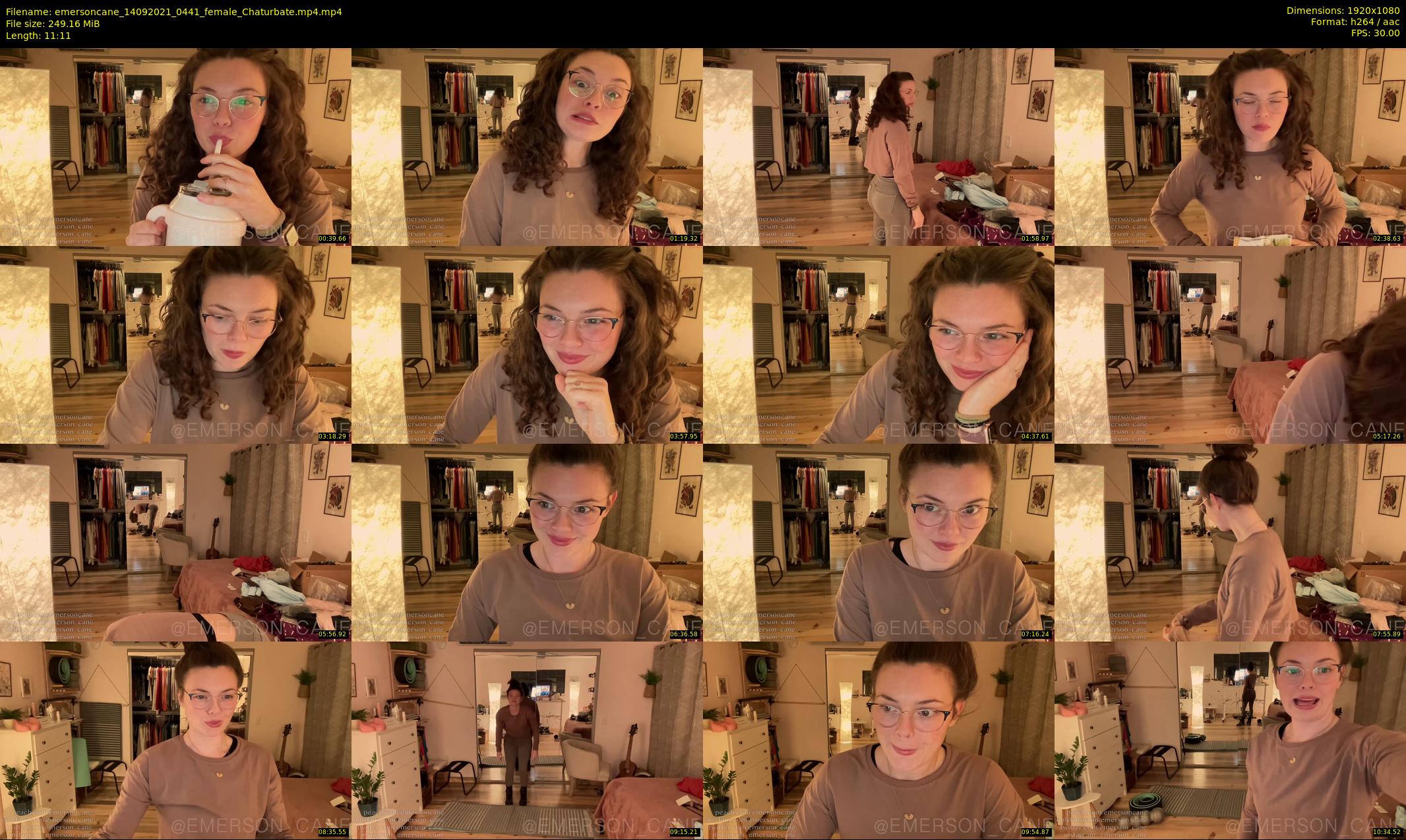emersoncane — 12 minute Chaturbate female cam show recording, 1080p, Sep 14, 2021
