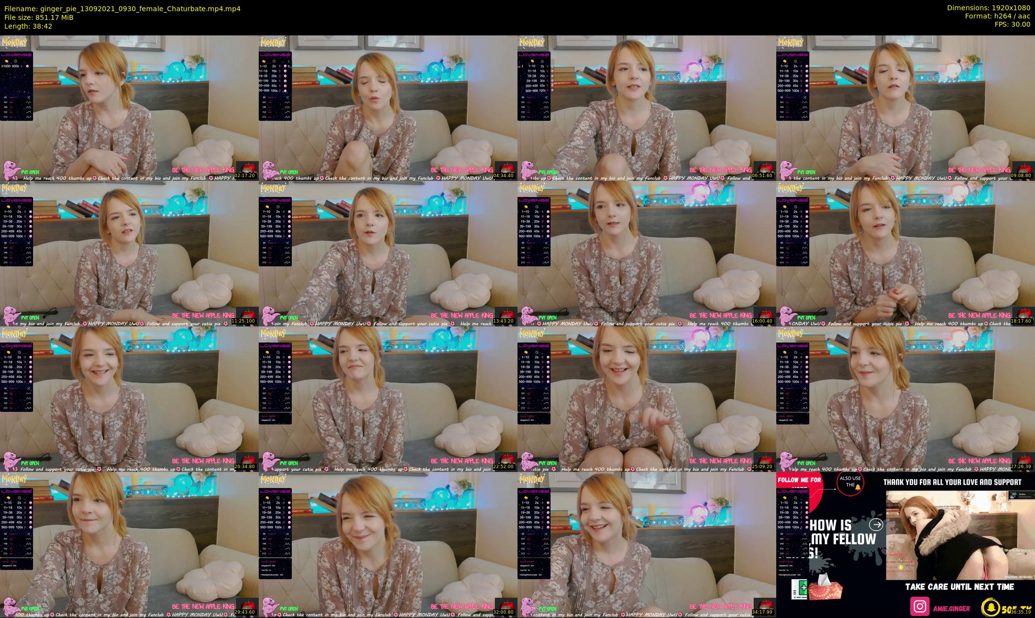 ginger_pie — 39 minute Chaturbate female cam show recording, 1080p, Sep 13, 2021