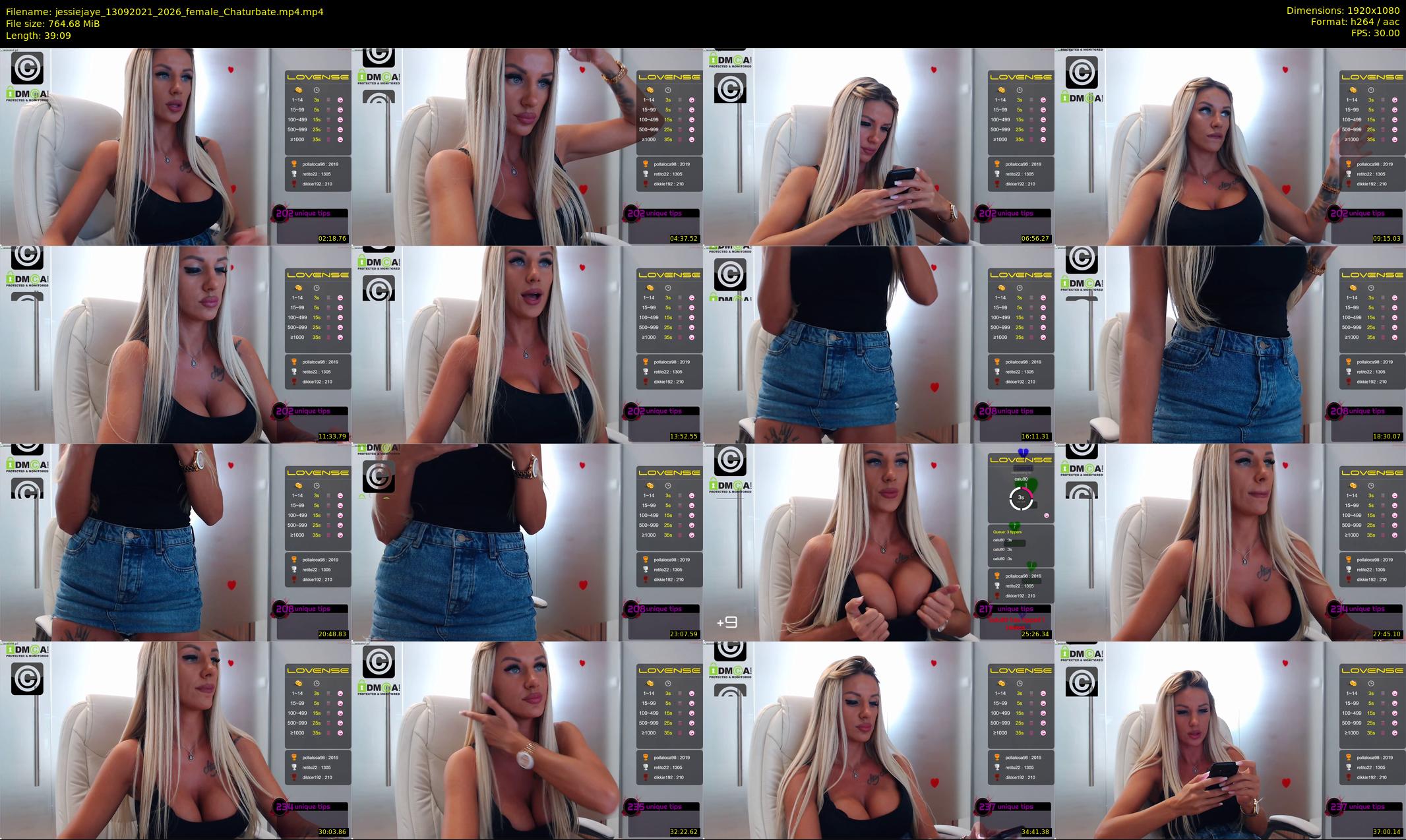 jessiejaye — 40 minute Chaturbate female cam show recording, 1080p, Sep 13, 2021