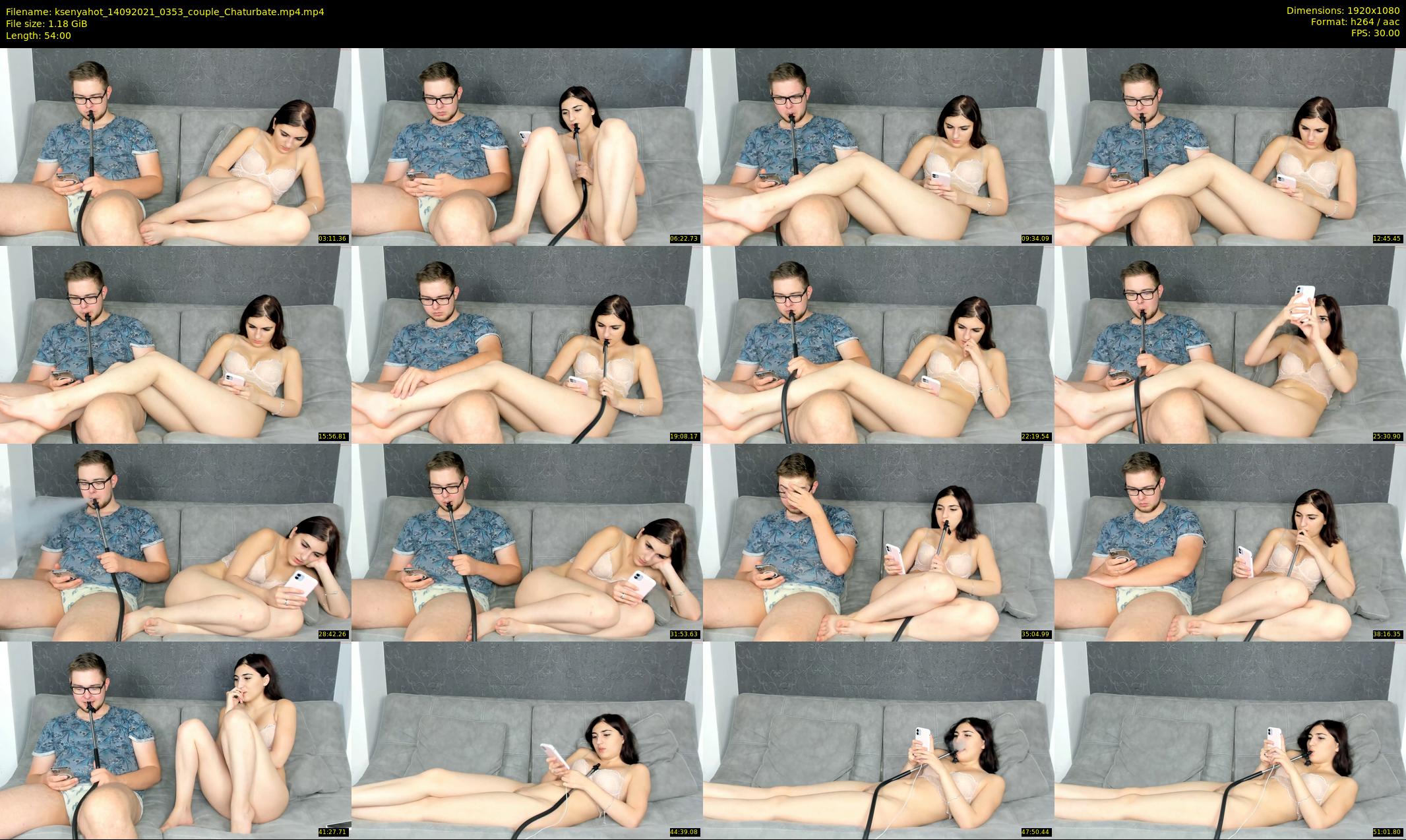 ksenyahot — 54 minute Chaturbate couple cam show recording, 1080p, Sep 14, 2021