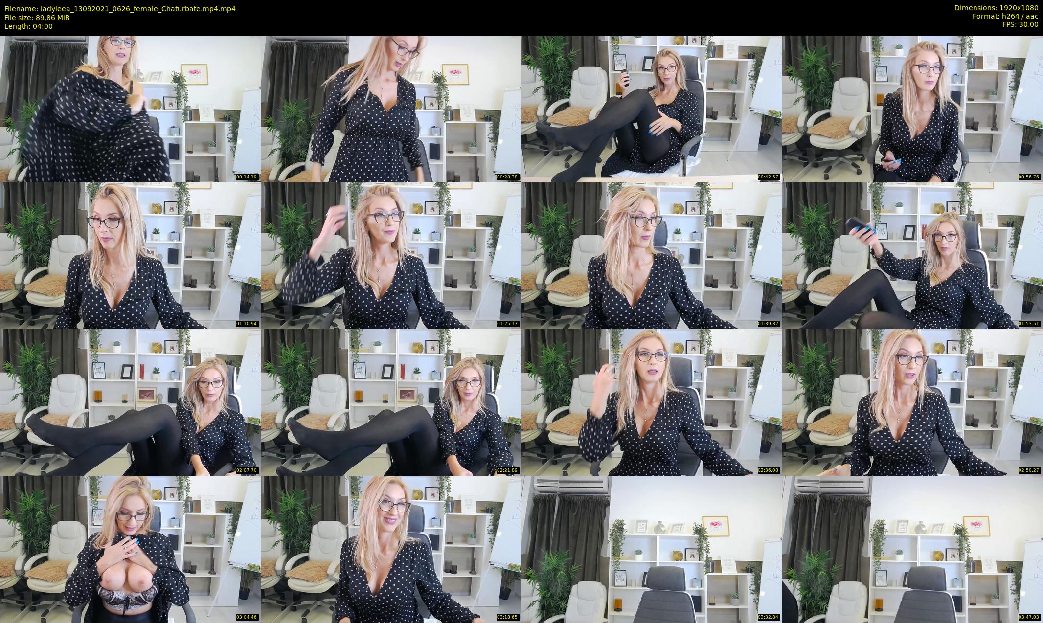 ladyleea — 4 minute Chaturbate female cam show recording, 1080p, Sep 13, 2021