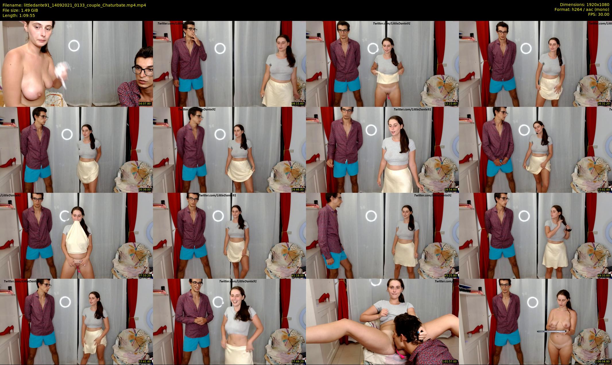 littledante91 — 70 minute Chaturbate couple cam show recording, 1080p, Sep 14, 2021