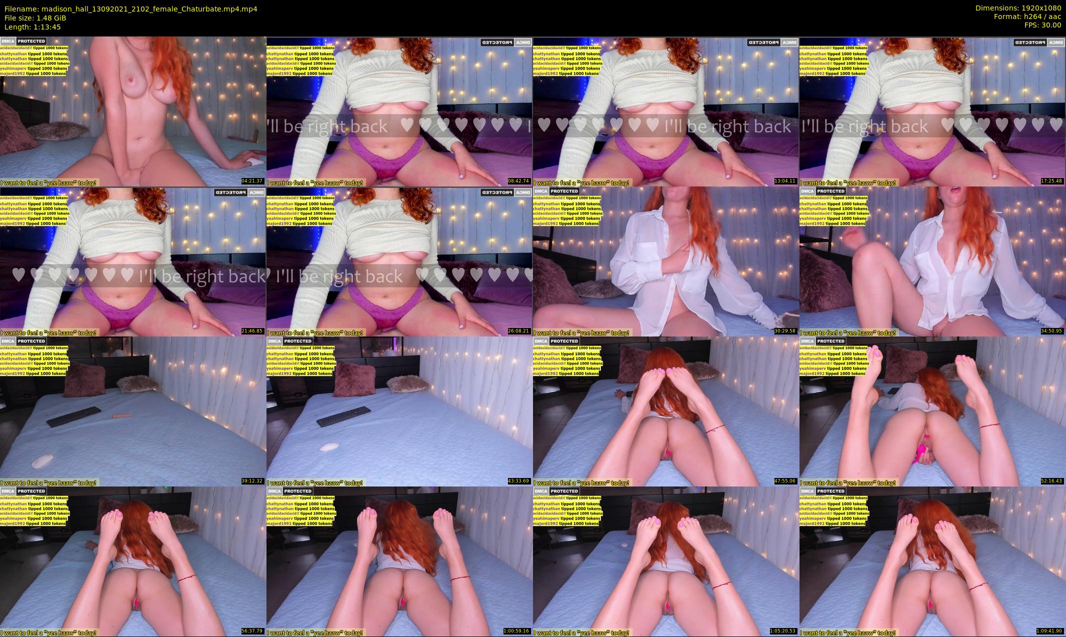 madison_hall — 74 minute Chaturbate female cam show recording, 1080p, Sep 13, 2021