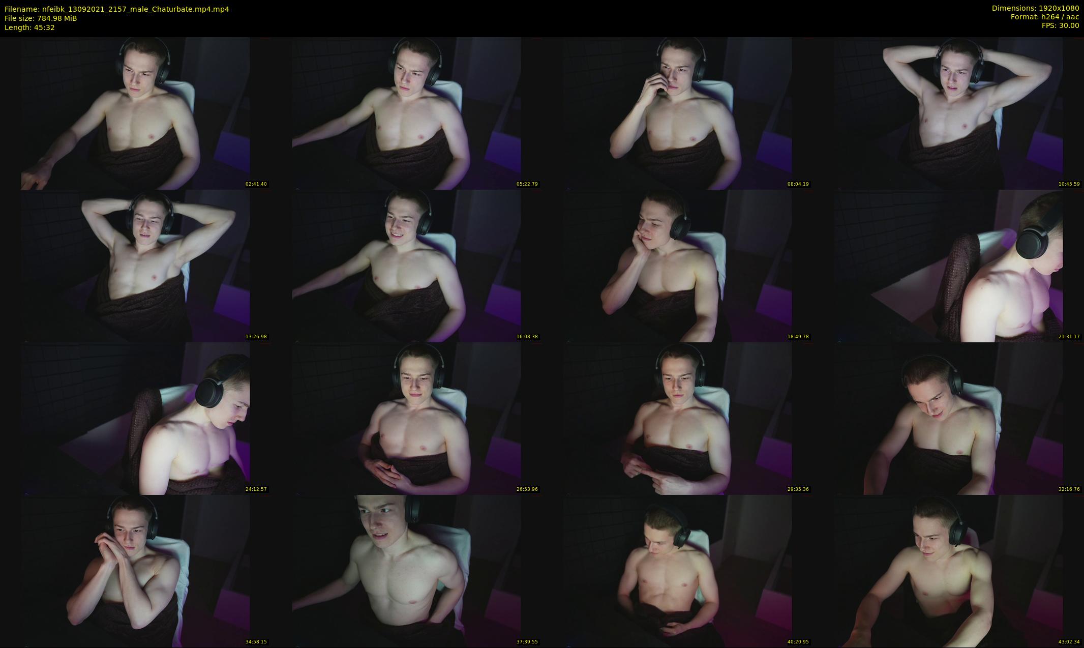 nfeibk — 46 minute Chaturbate male cam show recording, 1080p, Sep 13, 2021