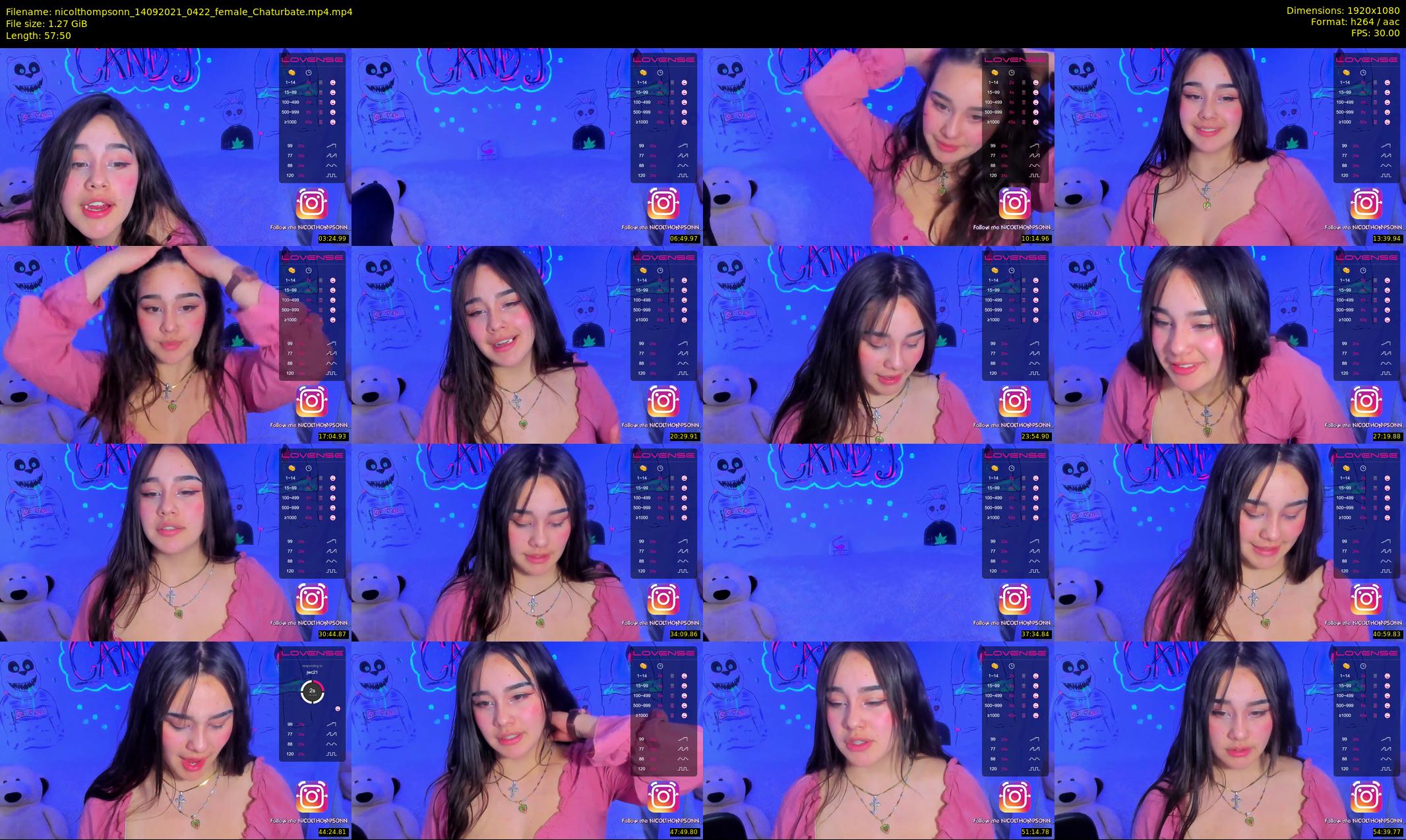 nicolthompsonn — 58 minute Chaturbate female cam show recording, 1080p, Sep 14, 2021