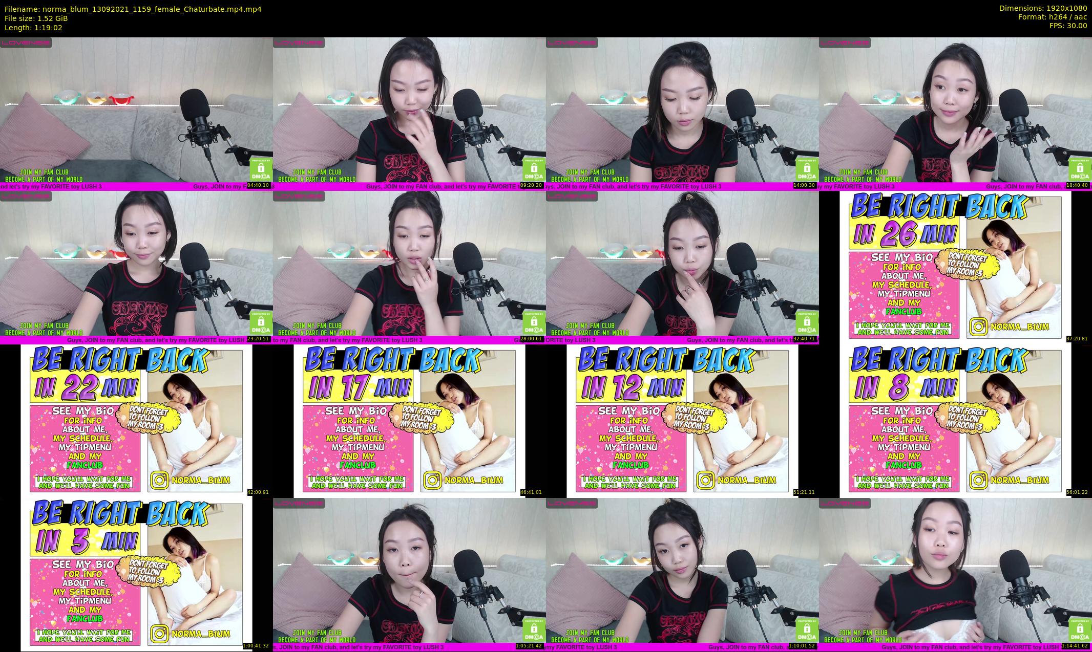 norma_blum — 80 minute Chaturbate female cam show recording, 1080p, Sep 13, 2021