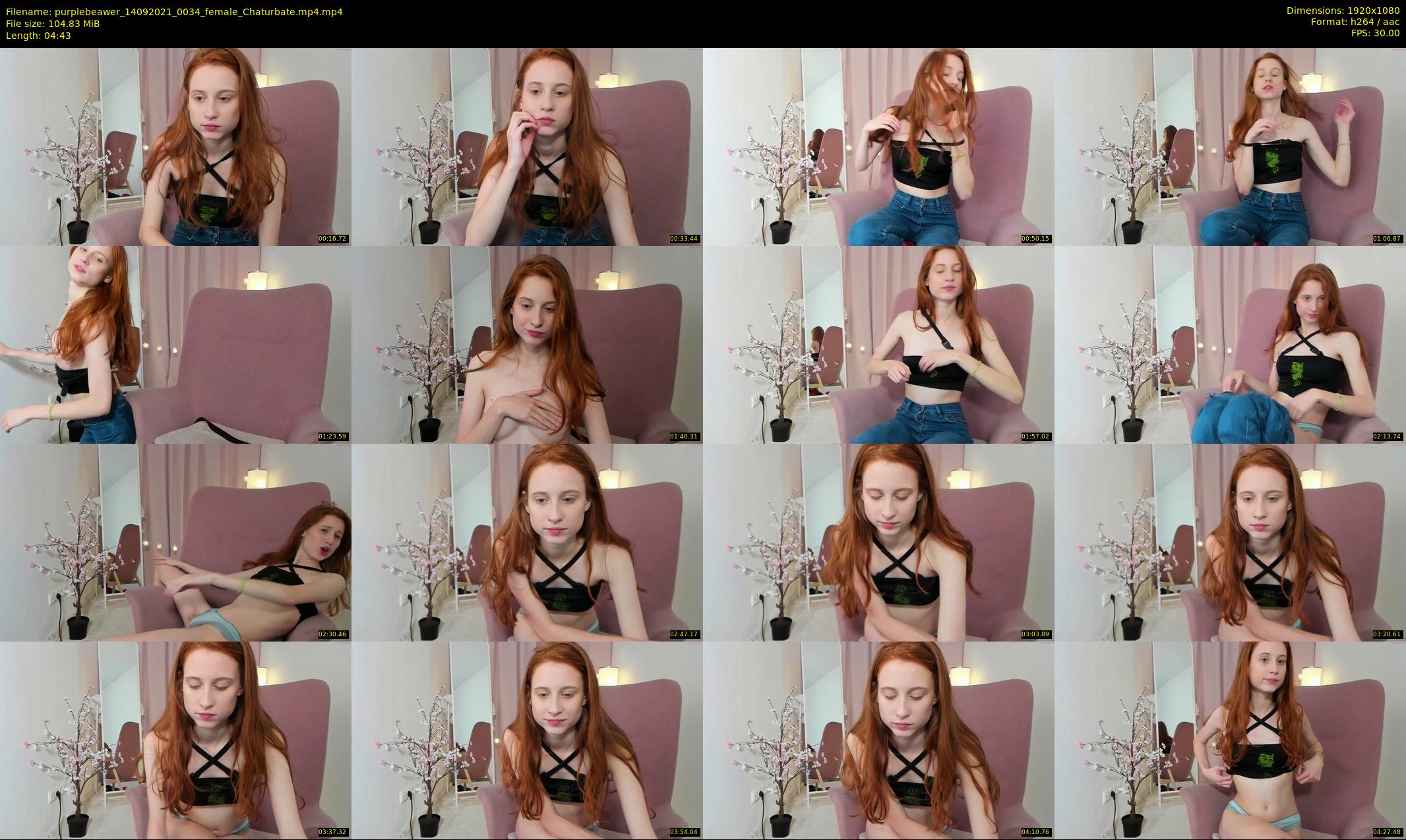 purplebeawer — 5 minute Chaturbate female cam show recording, 1080p, Sep 14, 2021