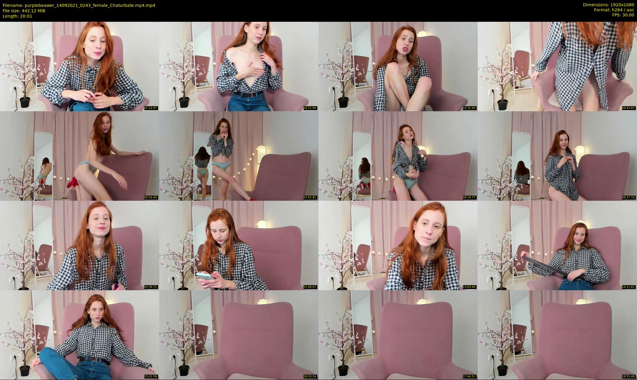 purplebeawer — 21 minute Chaturbate female cam show recording, 1080p, Sep 14, 2021