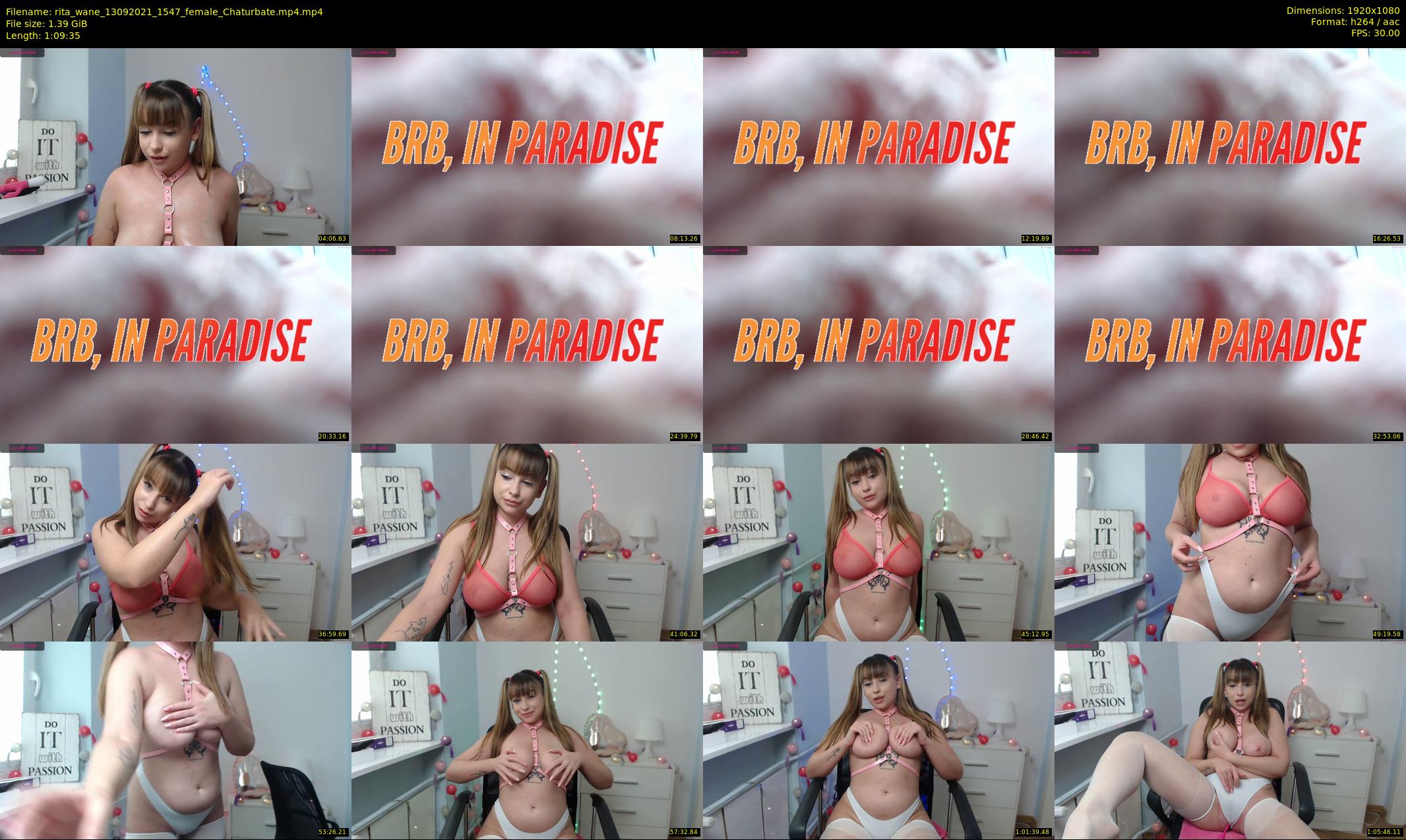 rita_wane — 70 minute Chaturbate female cam show recording, 1080p, Sep 13, 2021