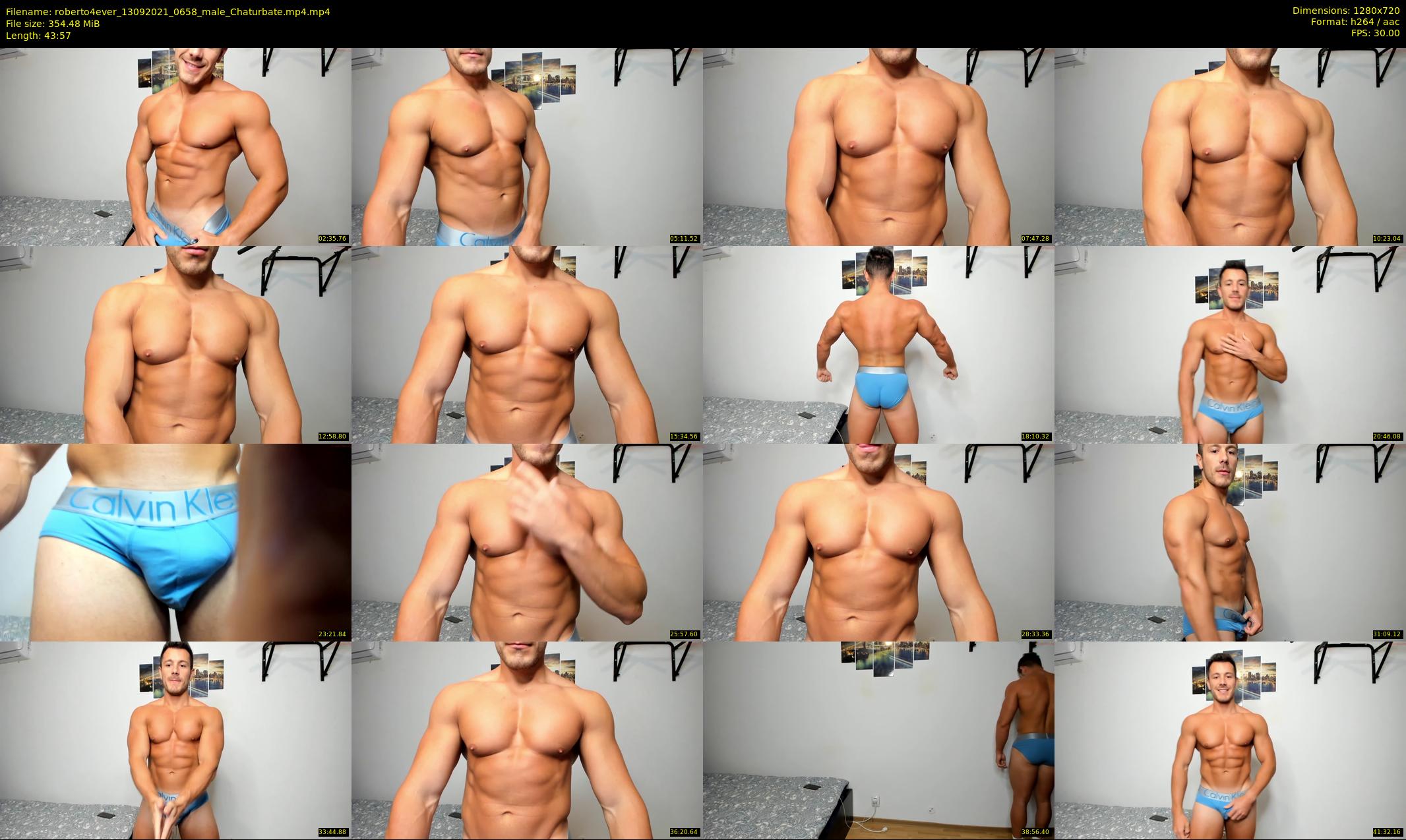 roberto4ever — 44 minute Chaturbate male cam show recording, 720p, Sep 13, 2021