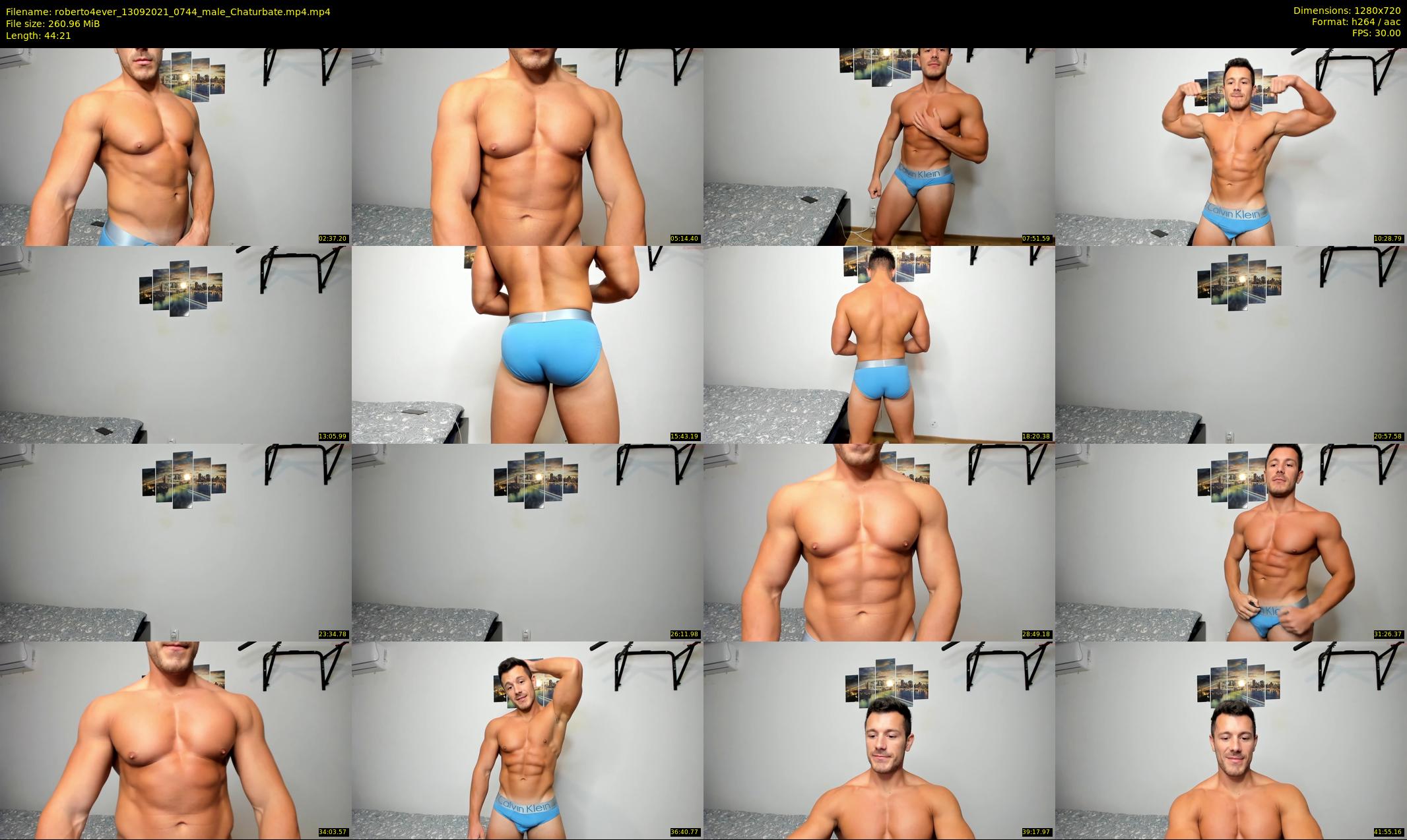 roberto4ever — 45 minute Chaturbate male cam show recording, 720p, Sep 13, 2021