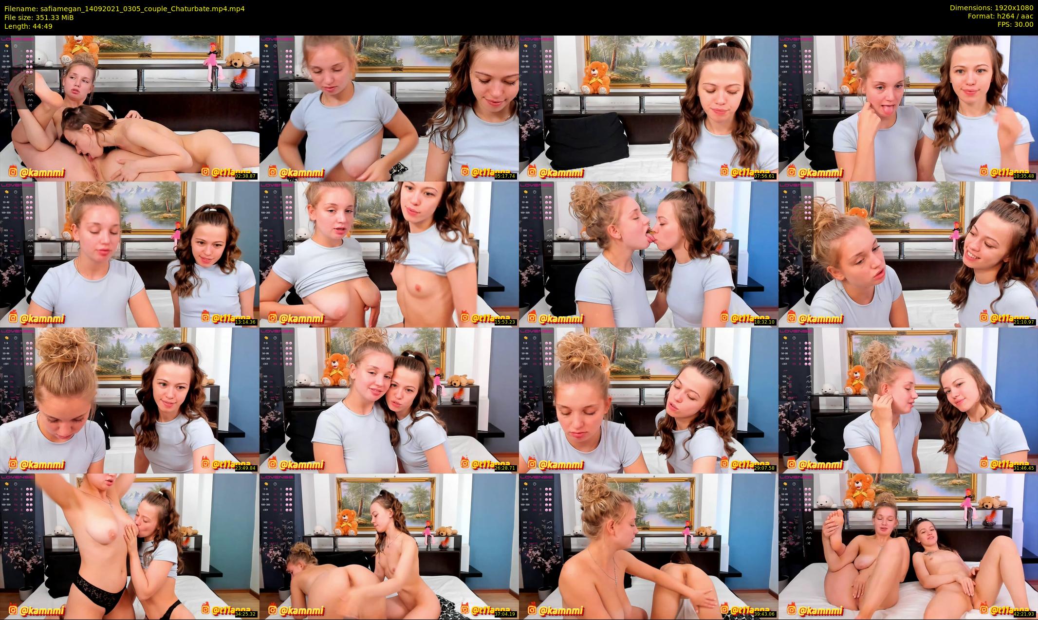 safiamegan — 45 minute Chaturbate couple cam show recording, 1080p, Sep 14, 2021
