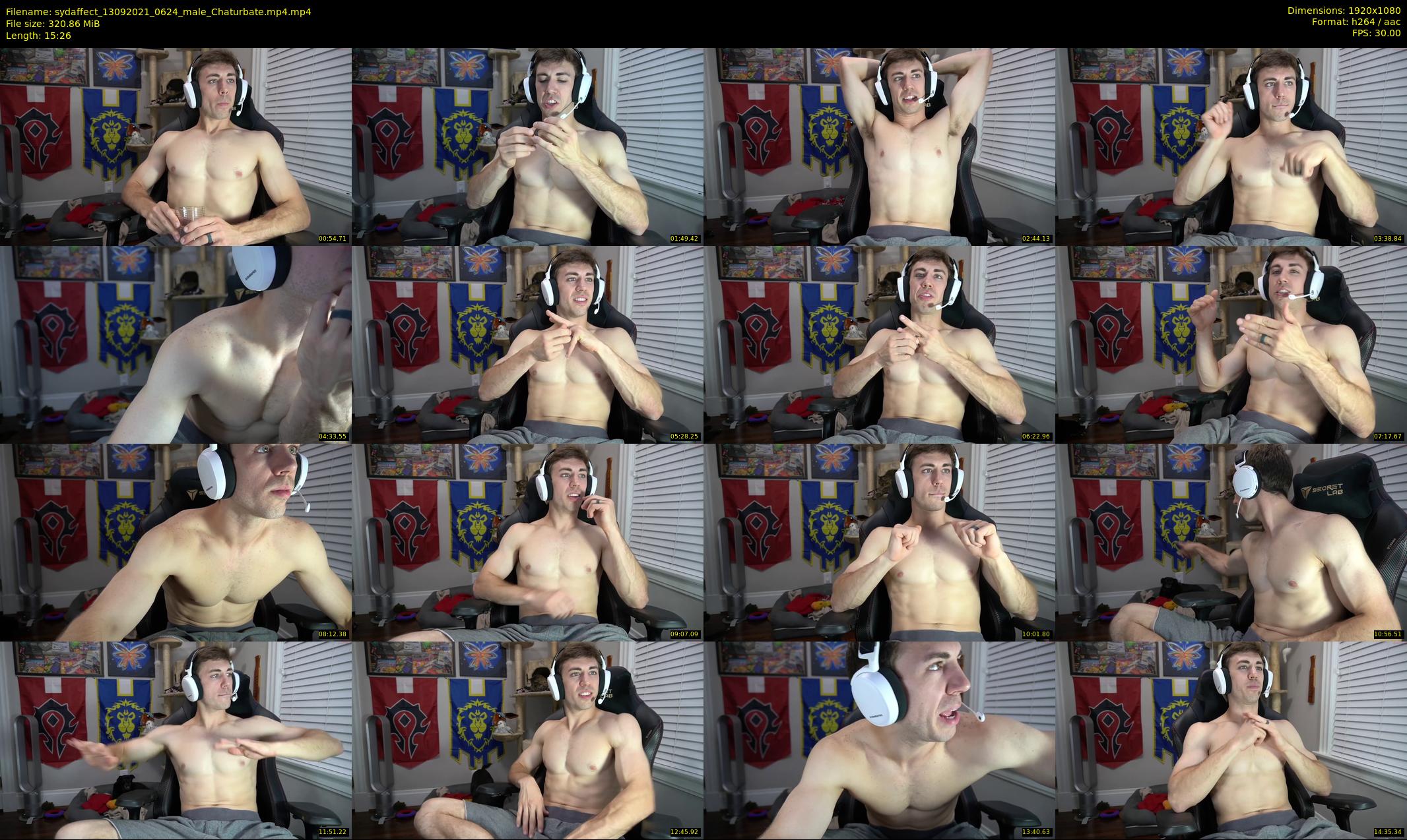sydaffect — 16 minute Chaturbate male cam show recording, 1080p, Sep 13, 2021